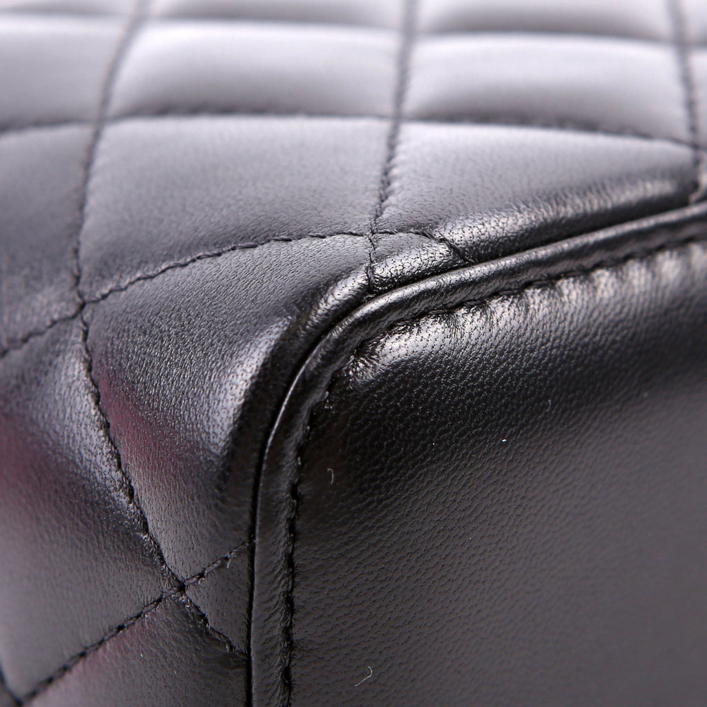 Vanity Case Small with Chain Lambskin 30M Black