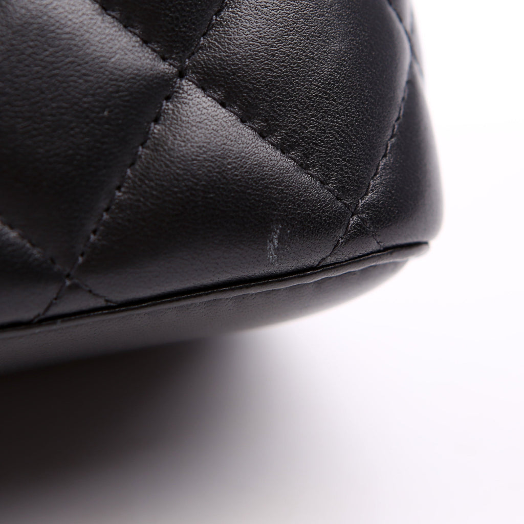 Vanity Case Small with Chain Lambskin 30M Black
