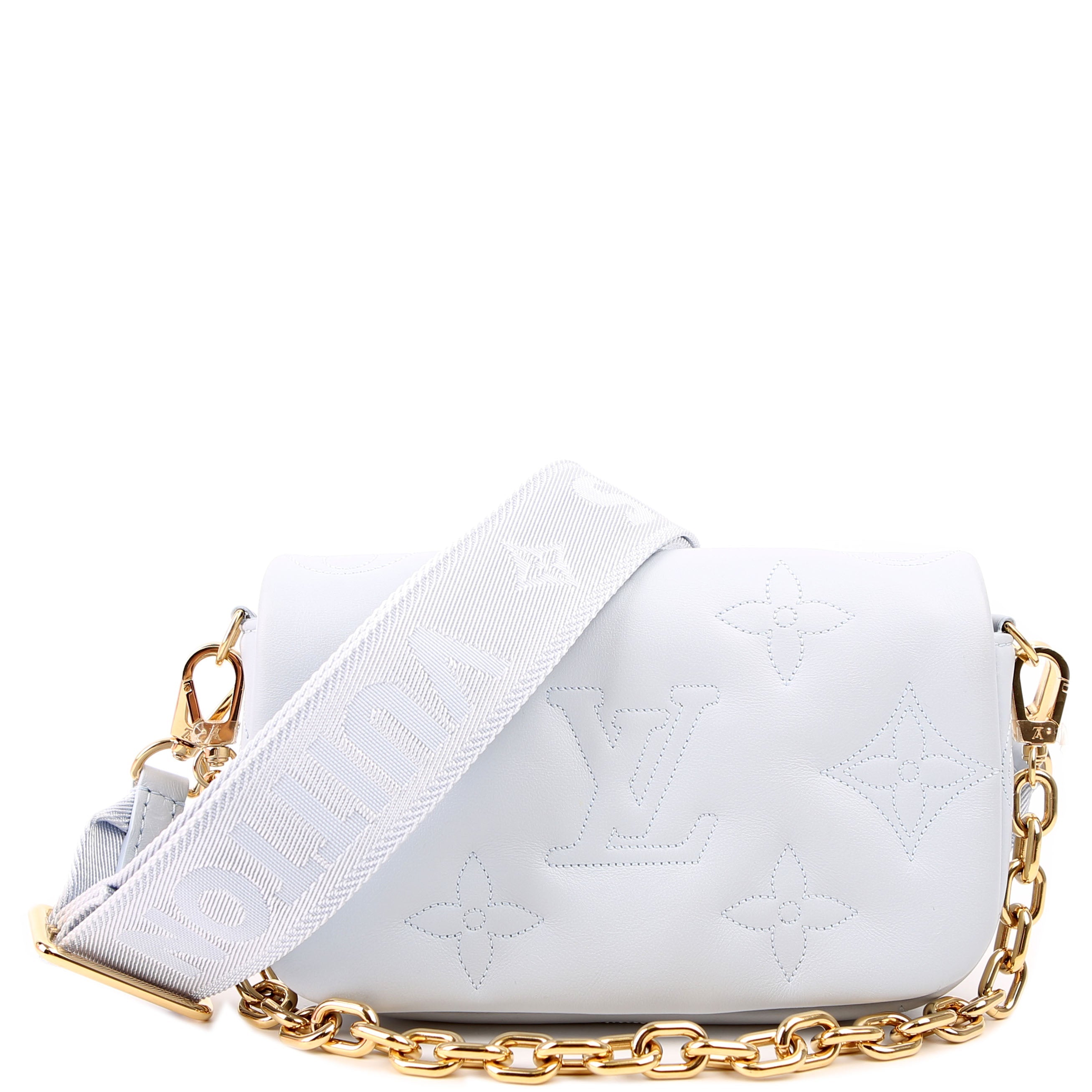 Wallet On Strap Bubblegram Blue