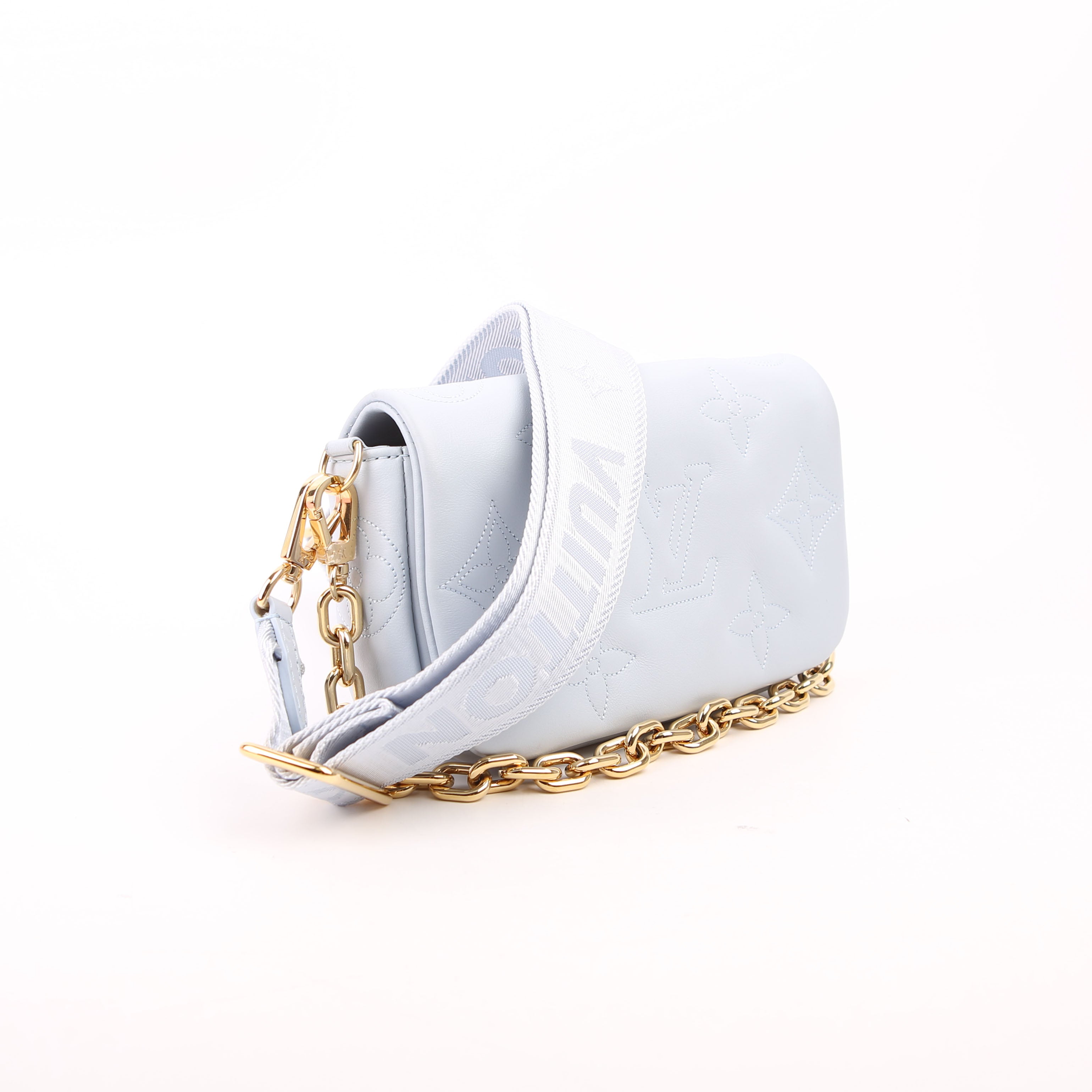 Wallet On Strap Bubblegram Blue