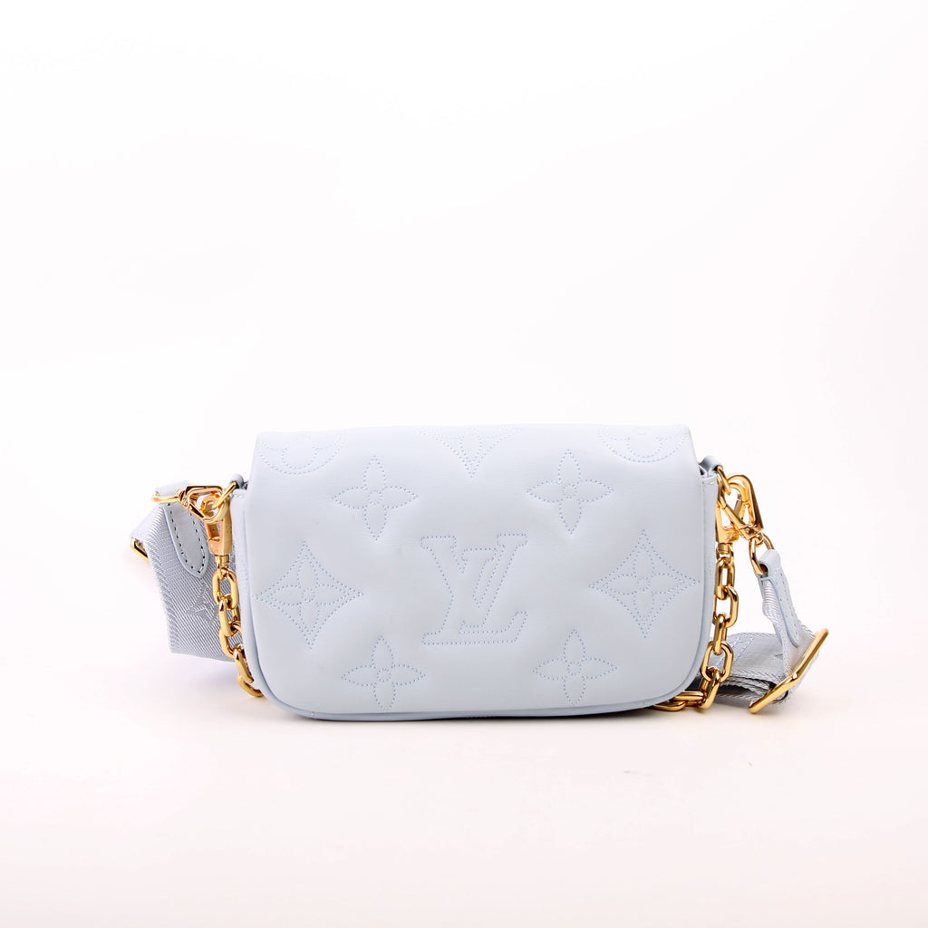 Wallet On Strap Bubblegram Blue