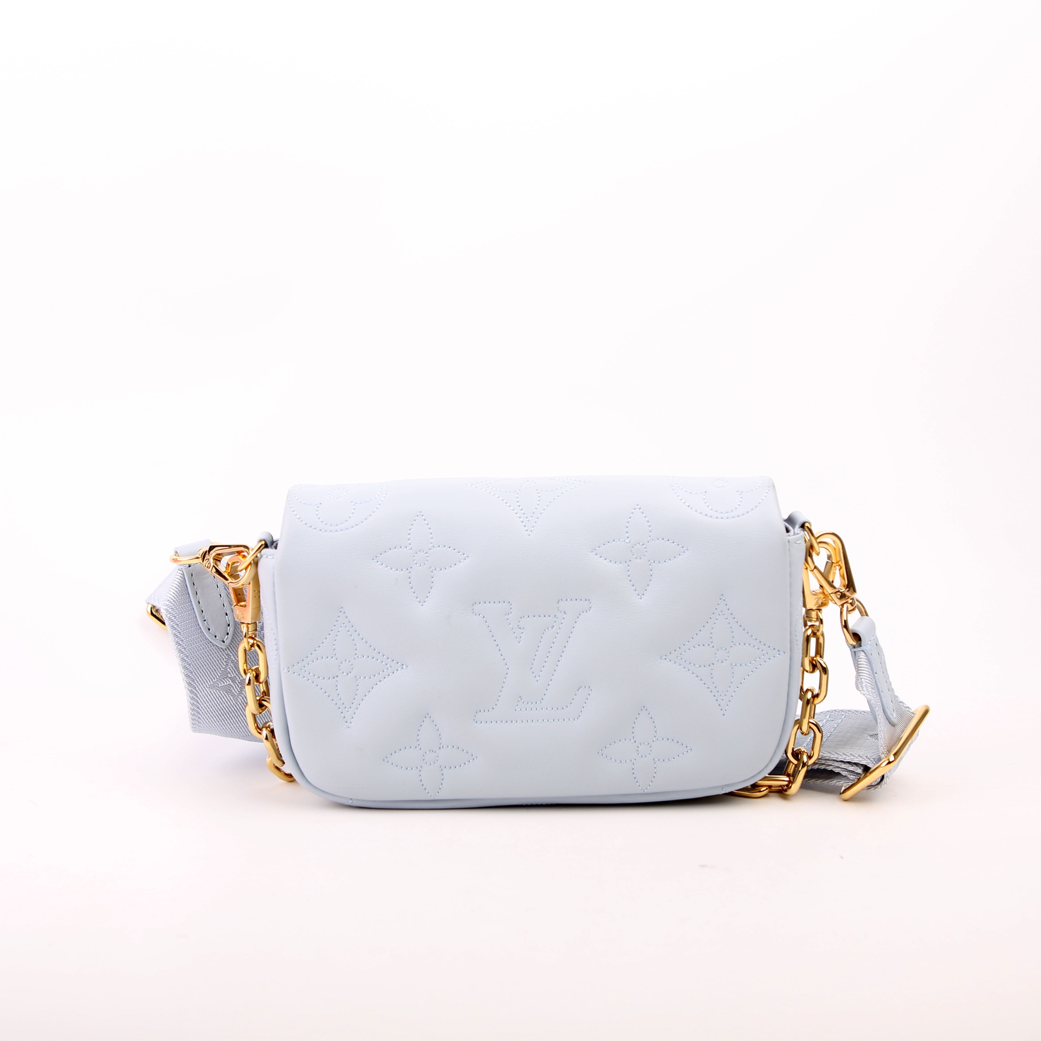 Wallet On Strap Bubblegram Blue