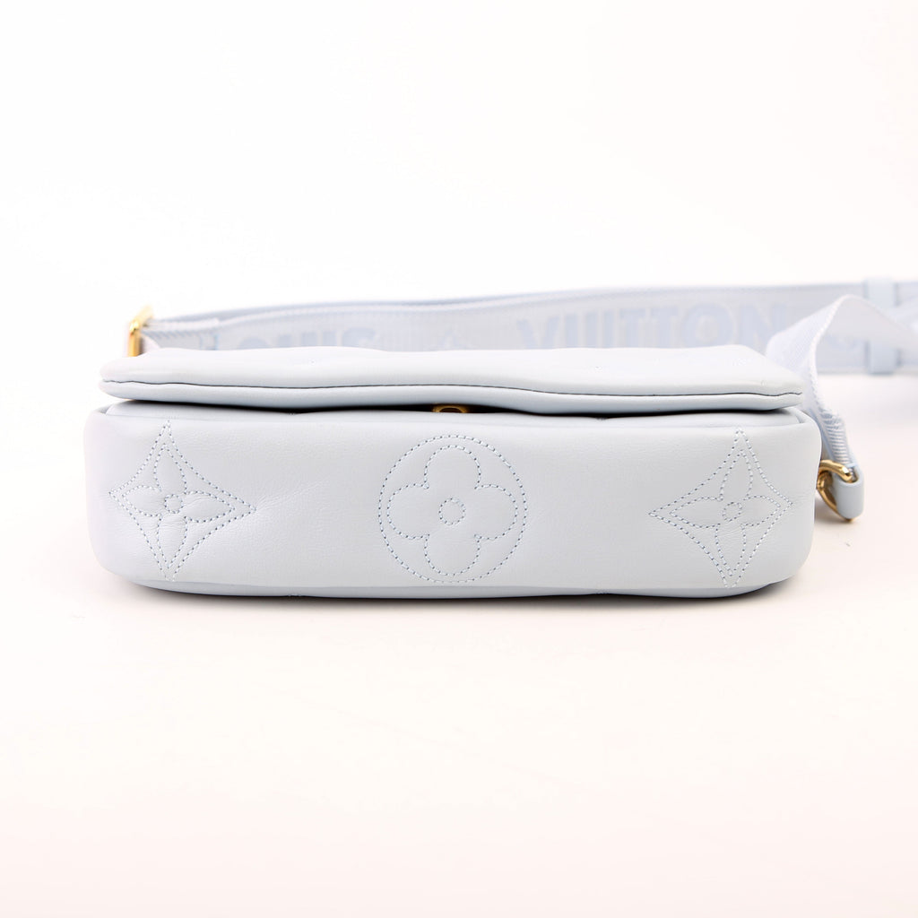 Wallet On Strap Bubblegram Blue