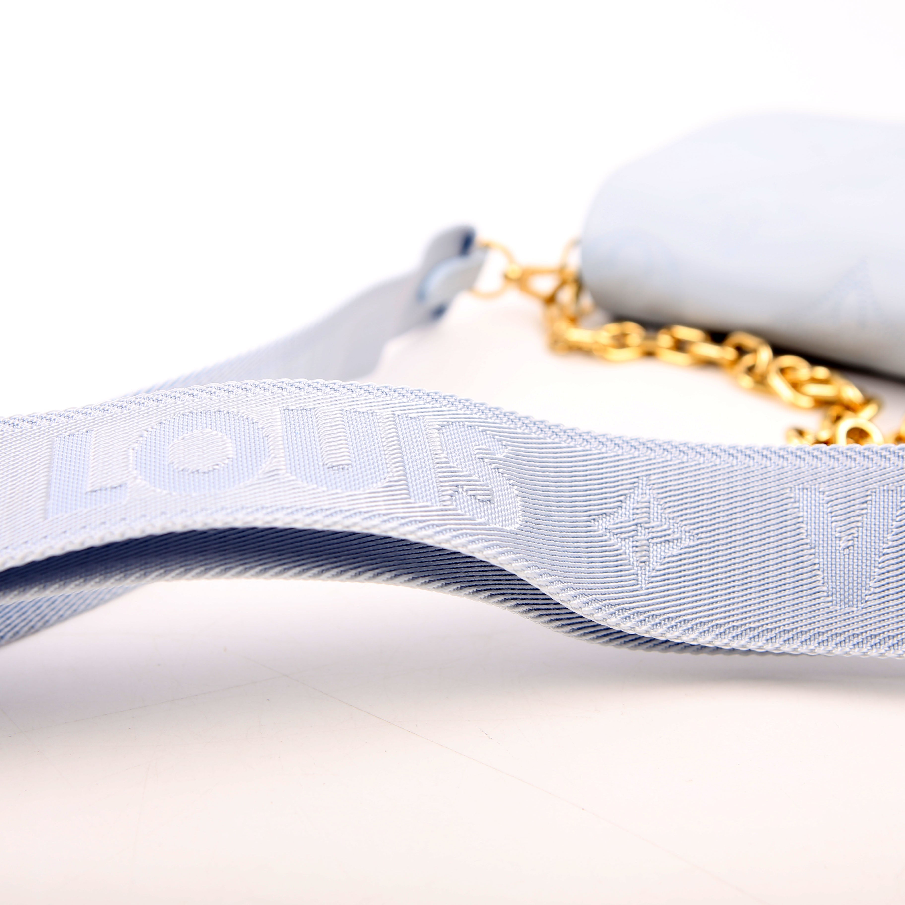 Wallet On Strap Bubblegram Blue