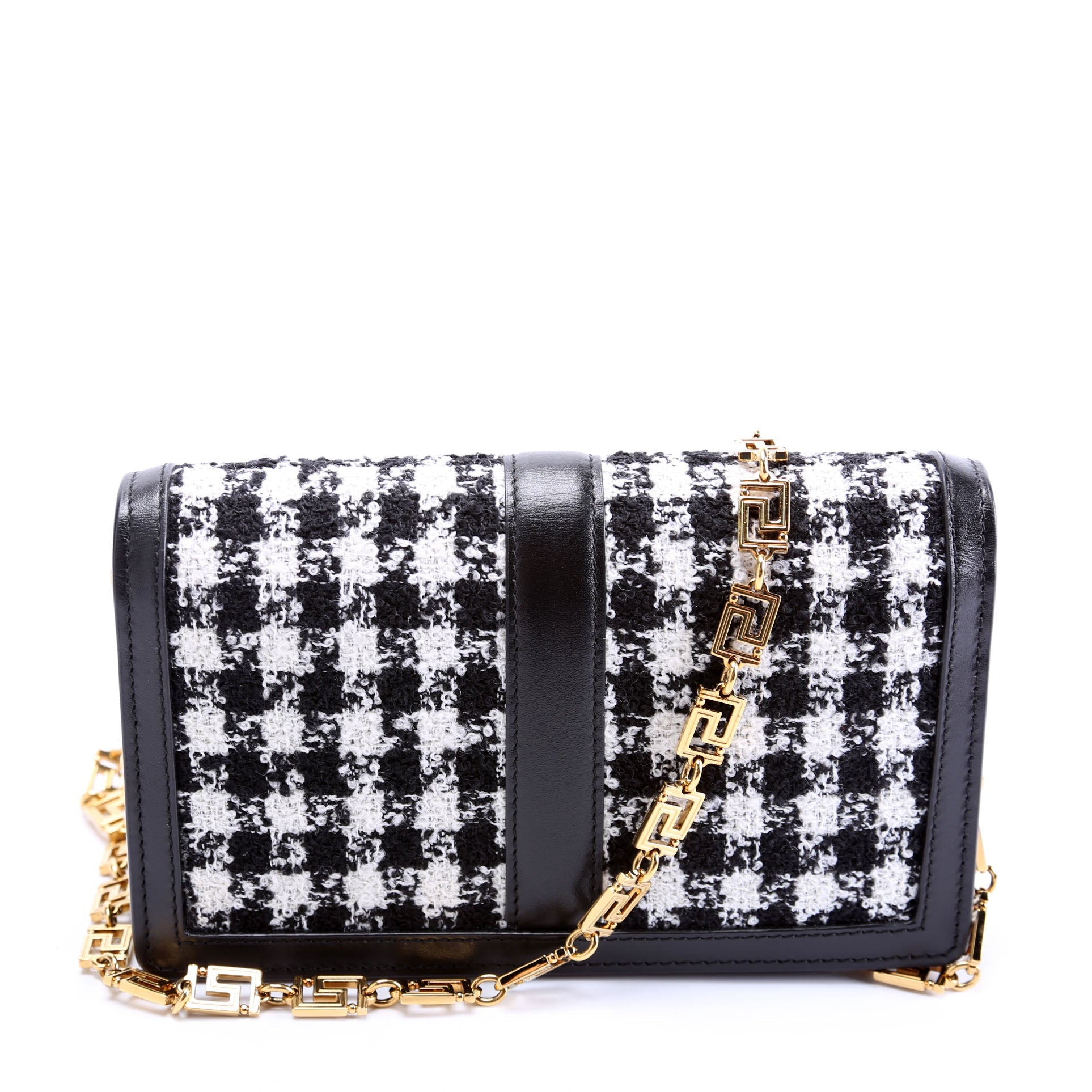 Greca Goddess Houndstooth Wallet On Chain