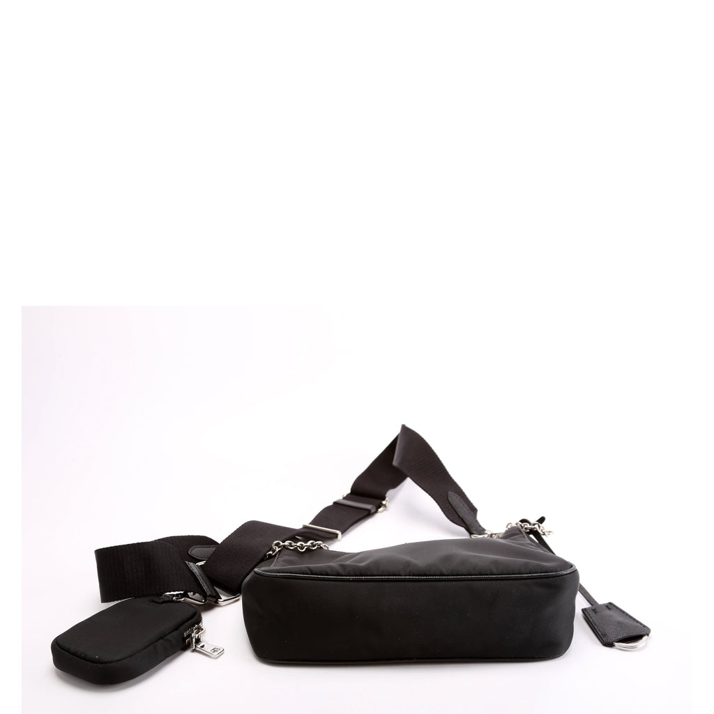 1BH204 Nylon Re-Edition 2005 Shoulder Bag Black