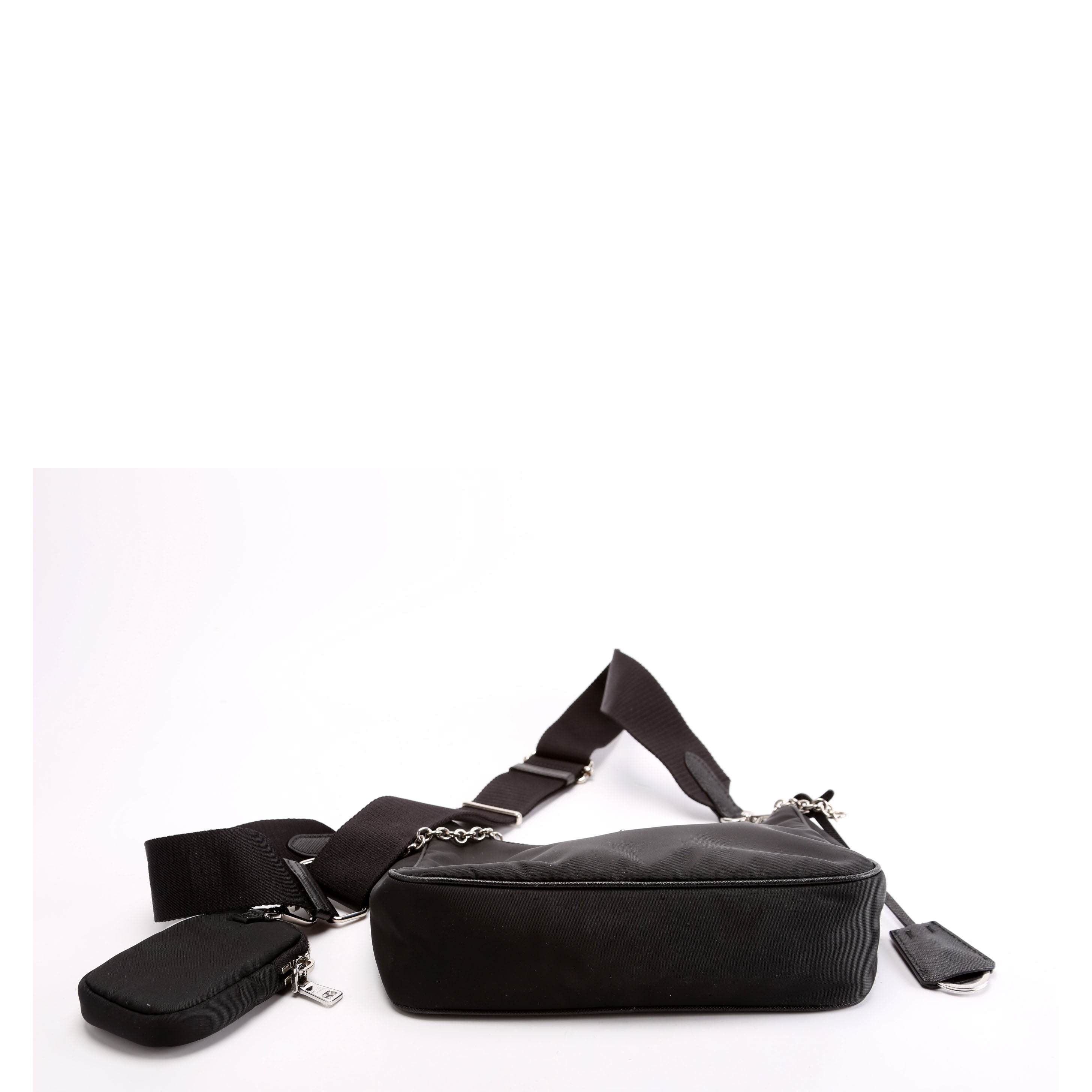 1BH204 Nylon Re-Edition 2005 Shoulder Bag Black