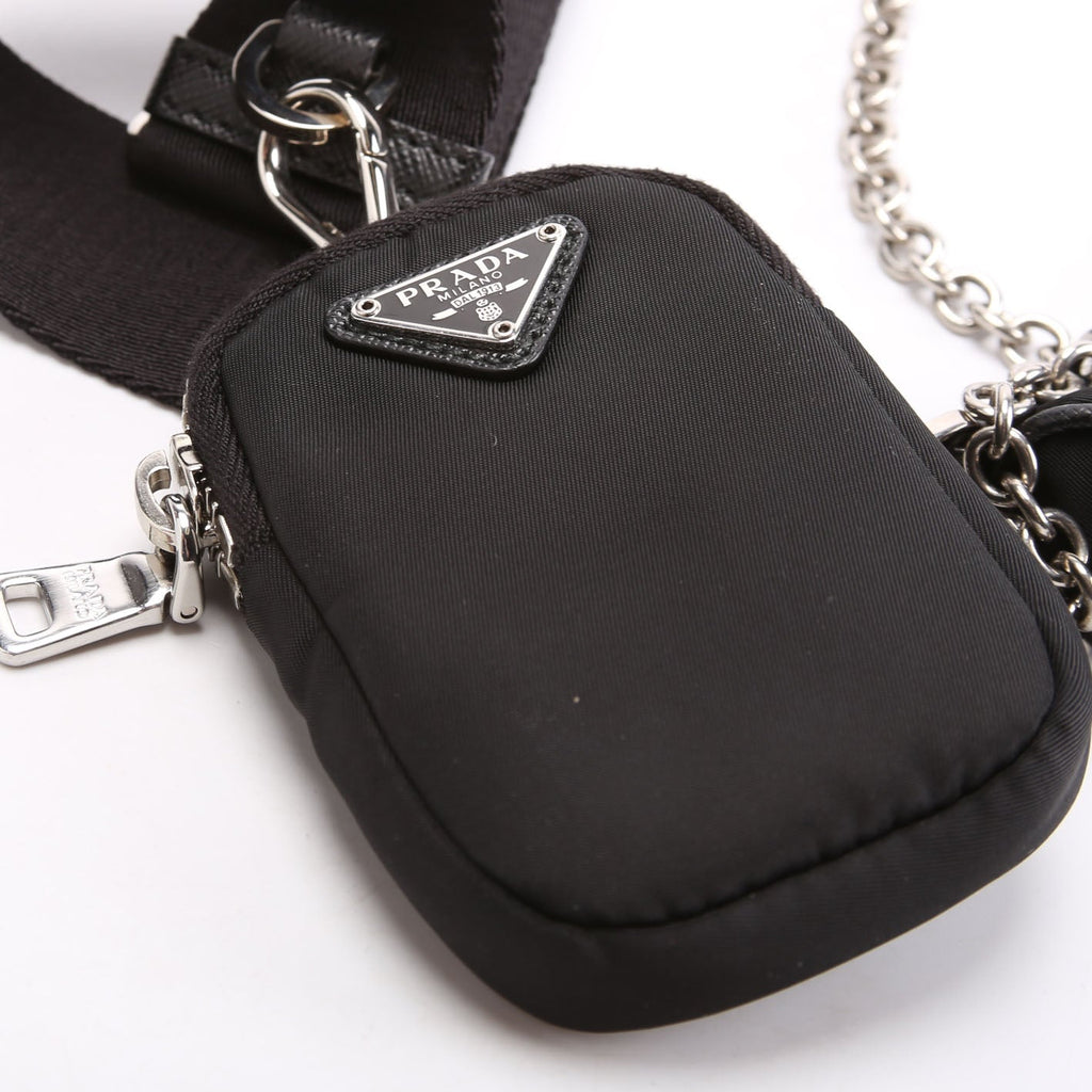 1BH204 Nylon Re-Edition 2005 Shoulder Bag Black
