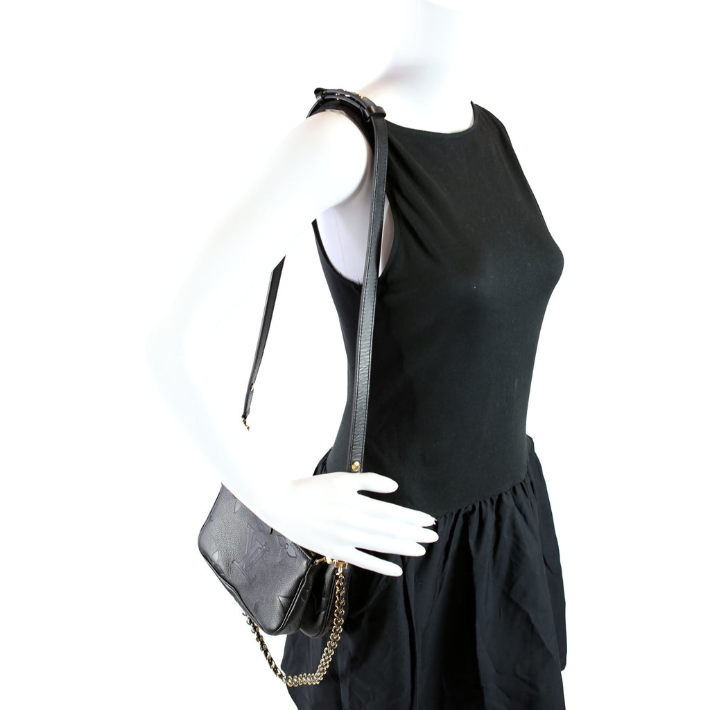 Multi Pochette Empreinte Black