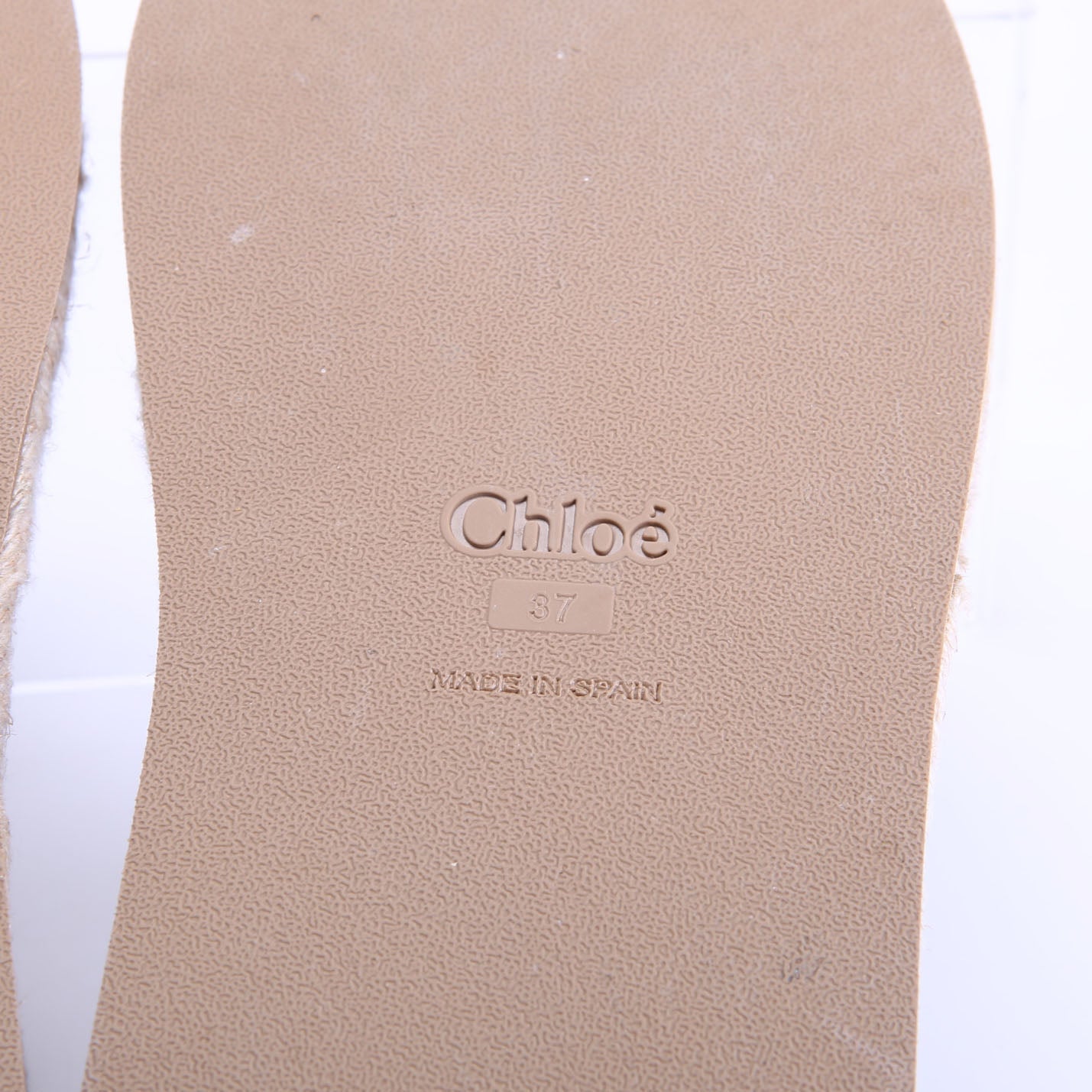 Mila Platform Logo Sandals Size 37 Ivory