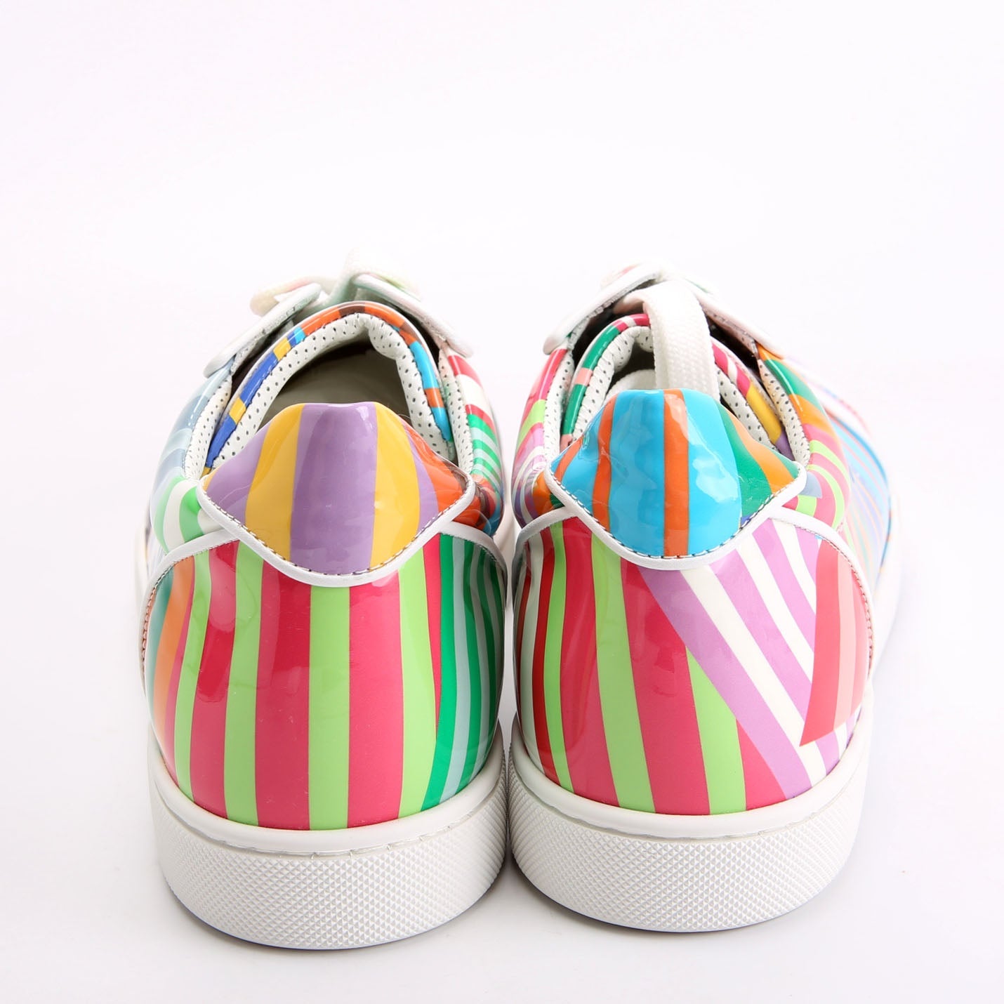 Vieira Orlato Flat Patent Leather Sneakers Size 41 Multicolor