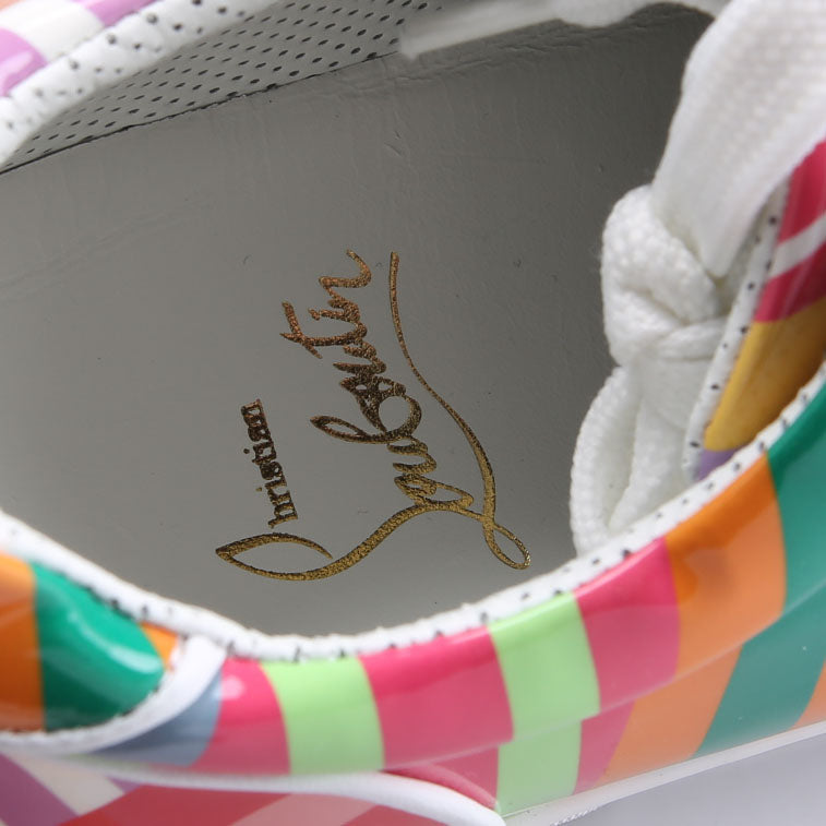 Vieira Orlato Flat Patent Leather Sneakers Size 41 Multicolor