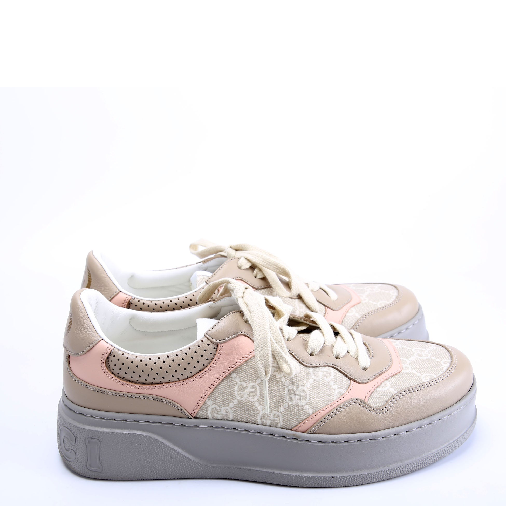 Dali Platform Sneakers Size 40 Grey and Pink