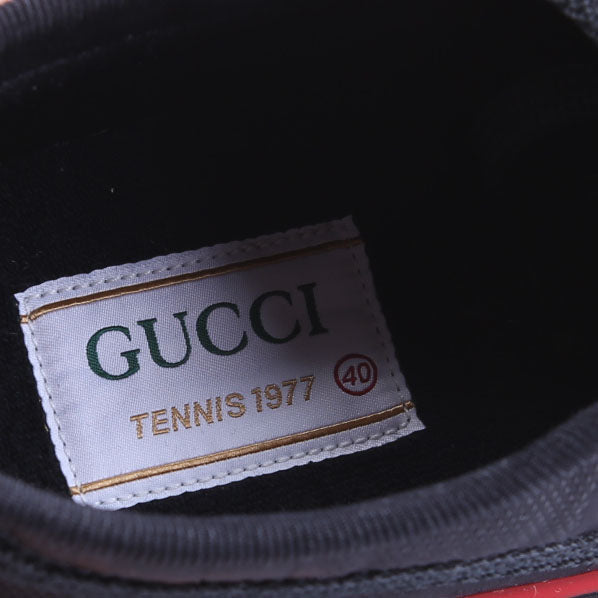1977 Tennis Sneakers Size 40 Black/Red