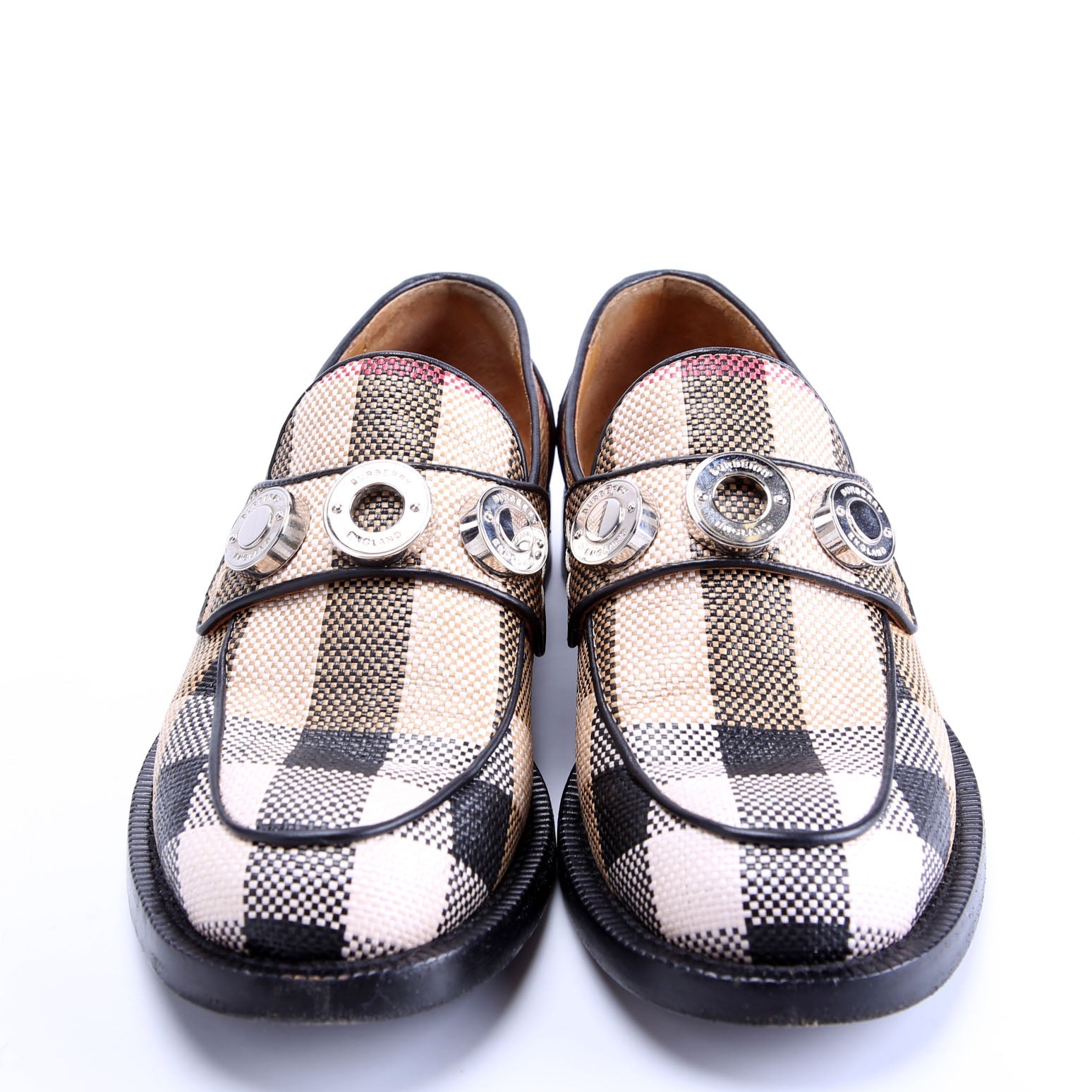 Nova Check Woven Loafers Size 36