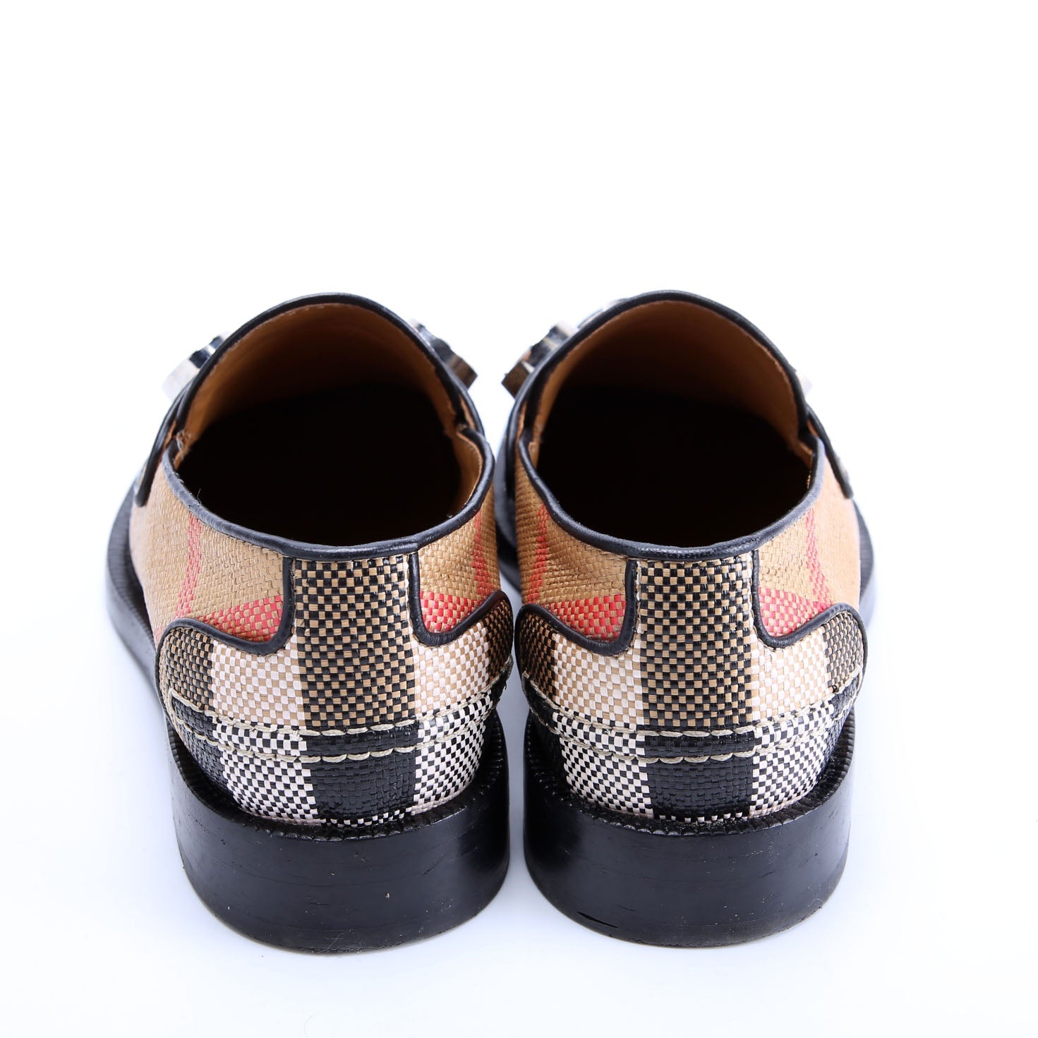 Nova Check Woven Loafers Size 36