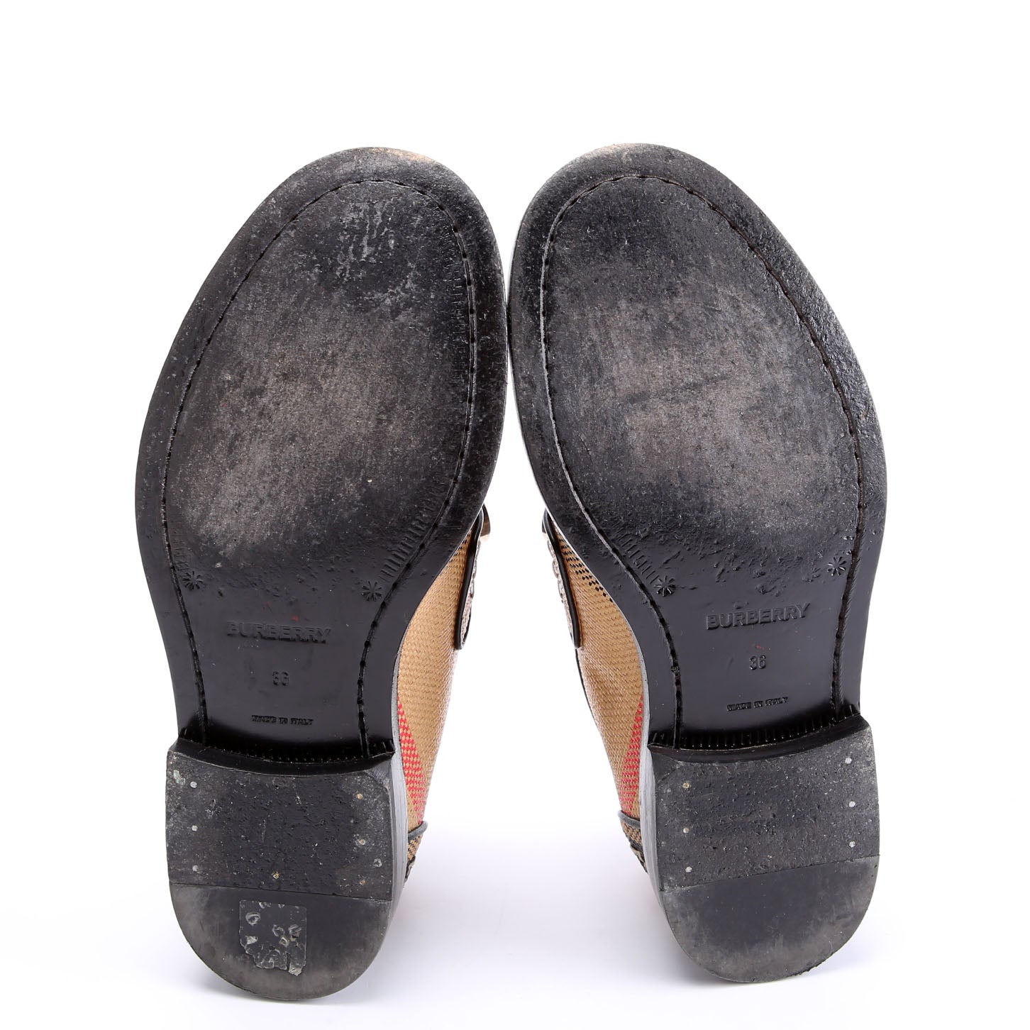 Nova Check Woven Loafers Size 36