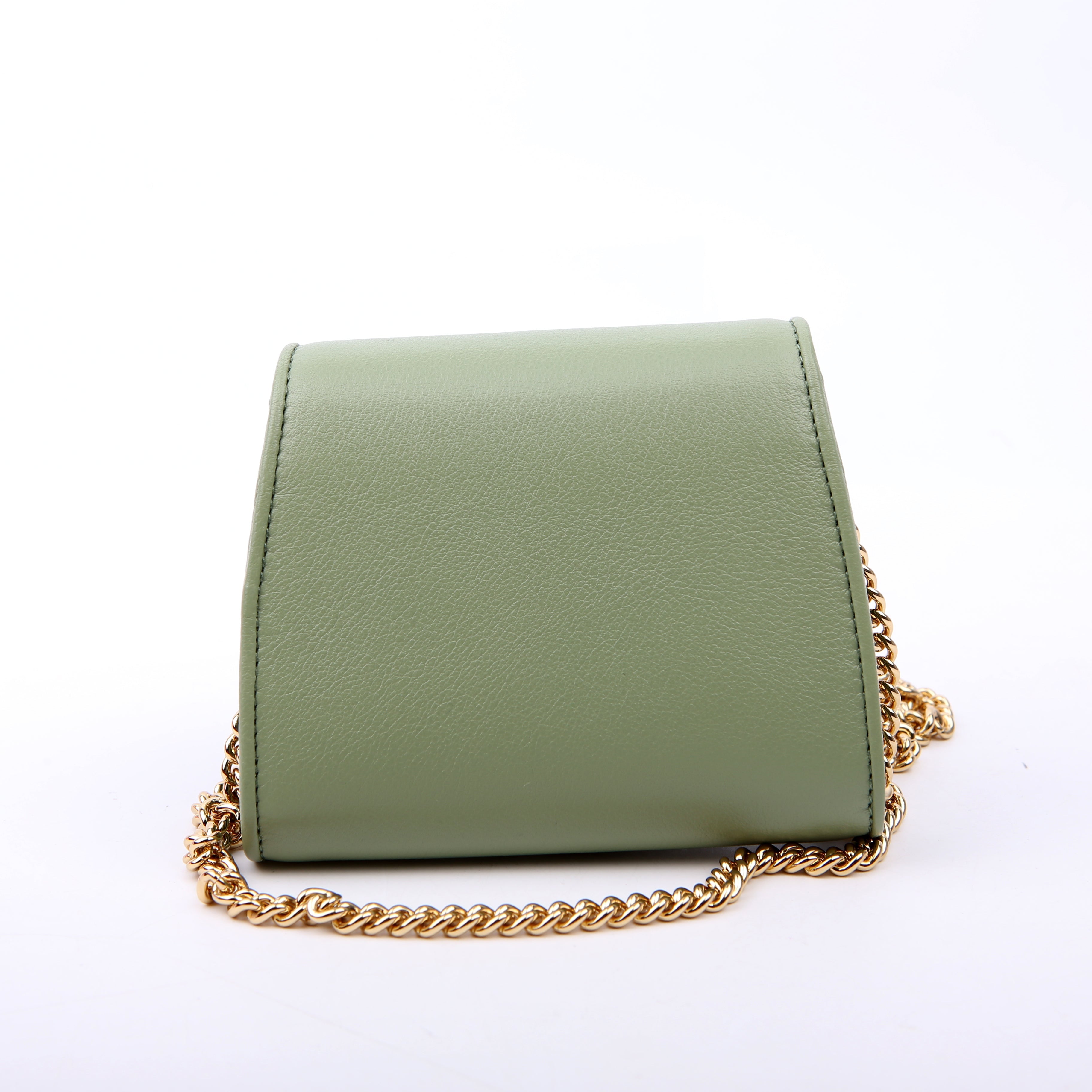 725219 Blondie Leather Chain Wallet Green