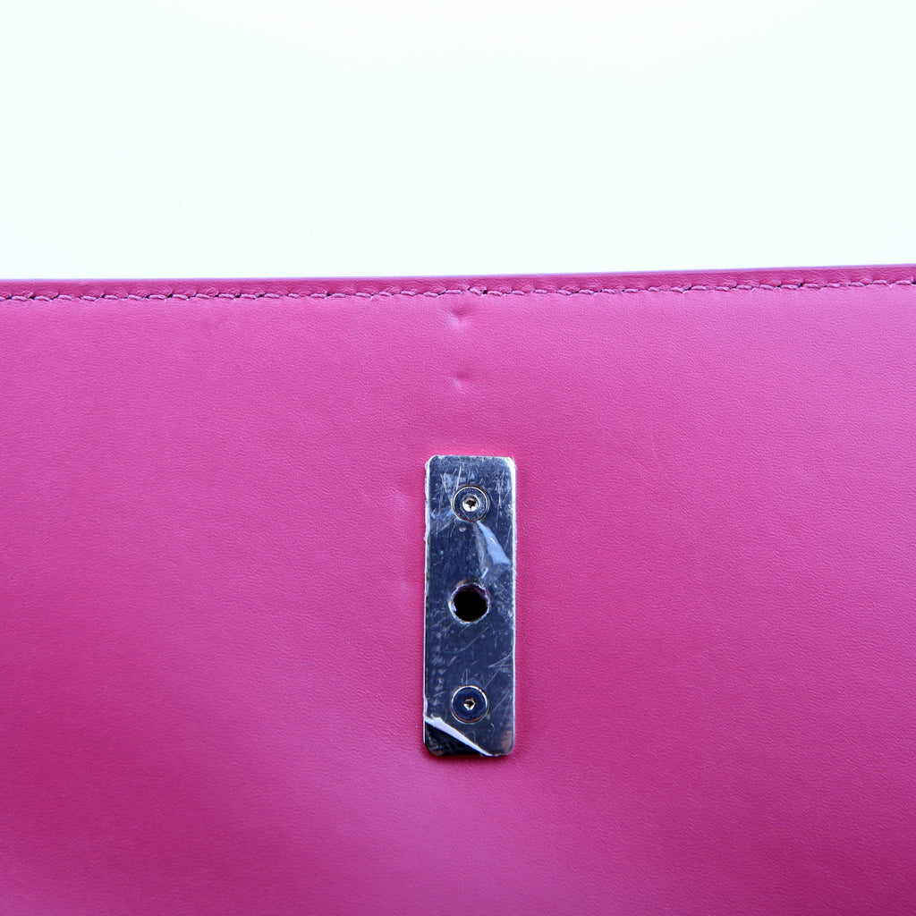 Sweet Charity Spikes Patent Leather Shoulder Bag Pink