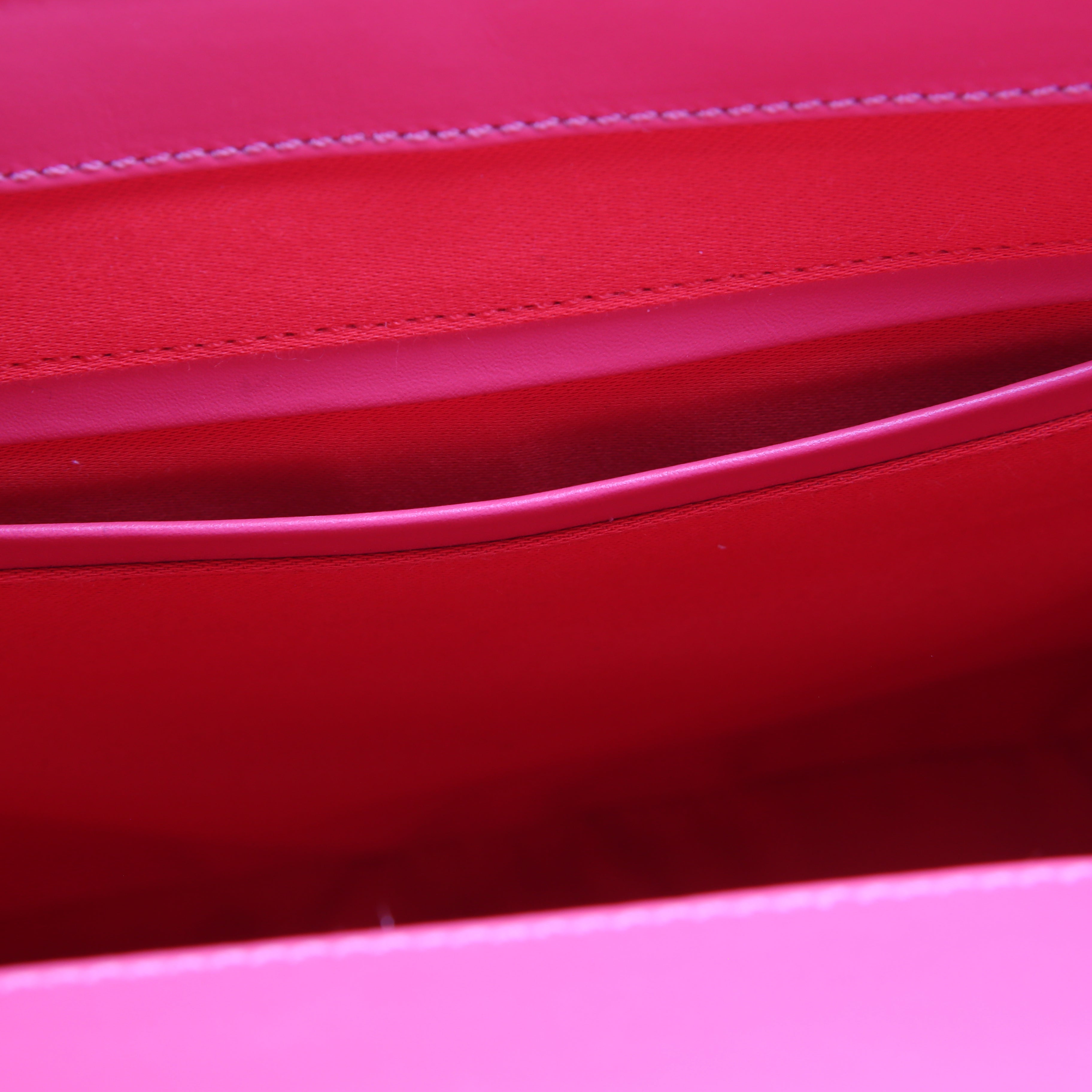 Sweet Charity Spikes Patent Leather Shoulder Bag Pink
