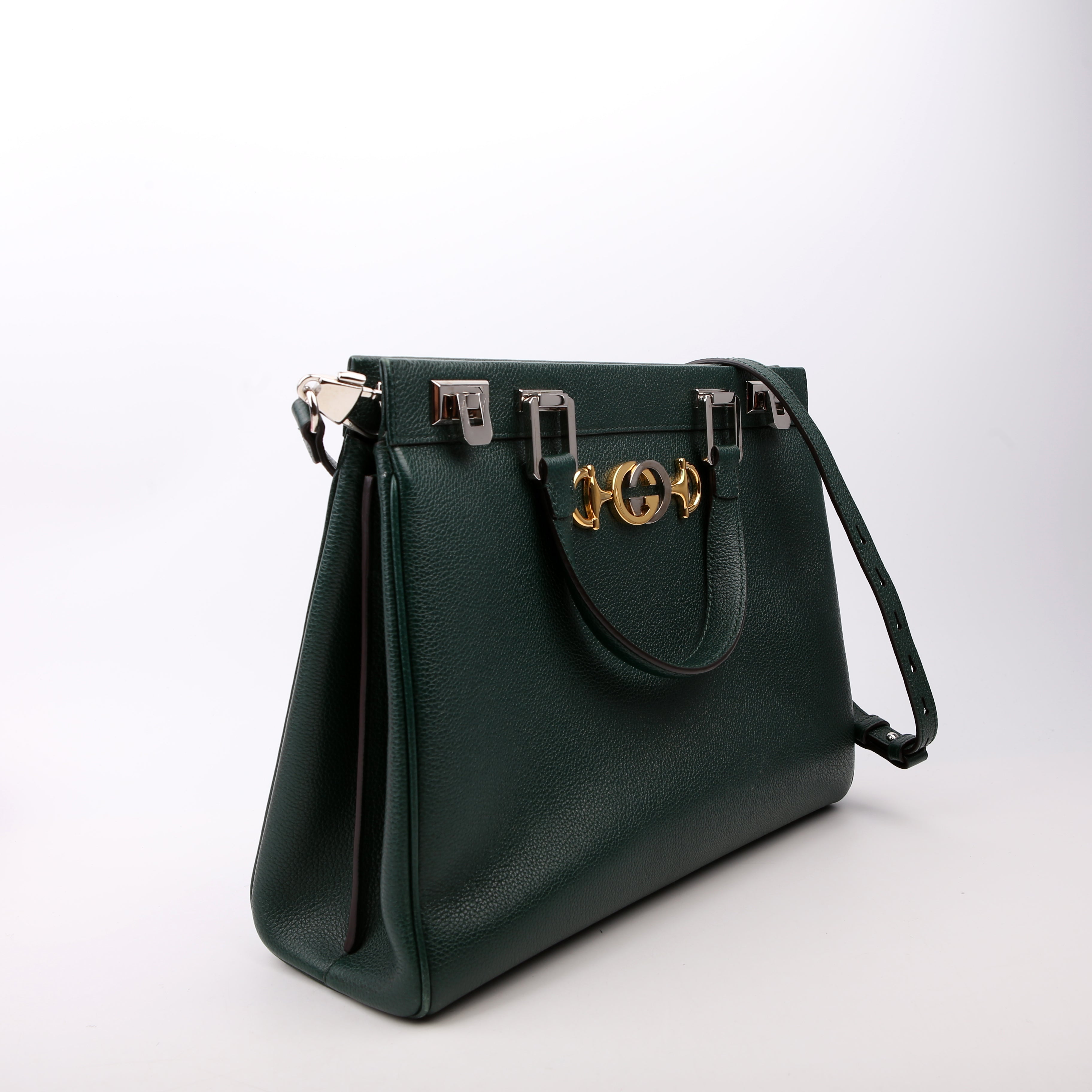 564714 Zumi Top Handle Medium Green