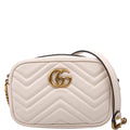 448065 Marmont Mini Camera Bag White