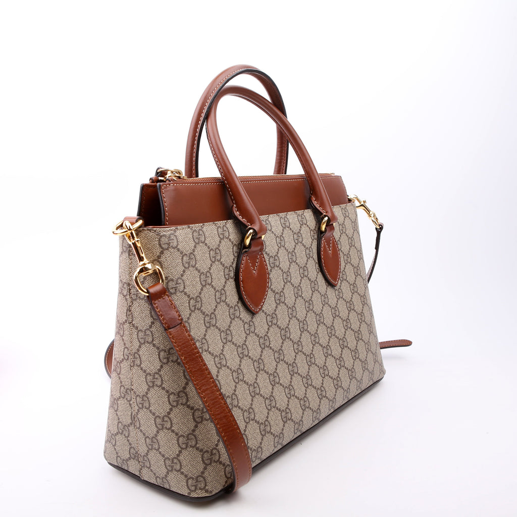 409534 GG Supreme Small Zip Tote