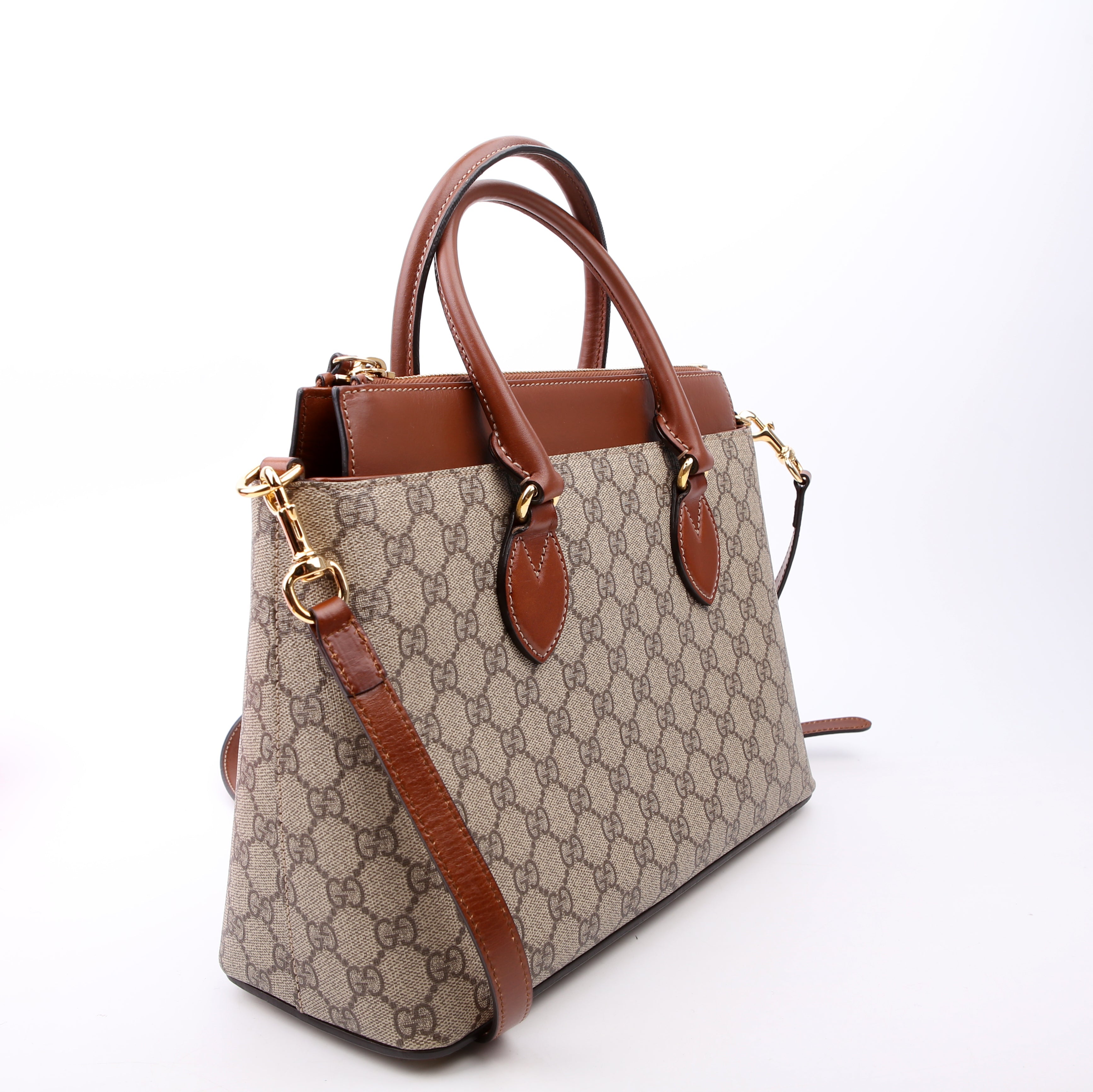 409534 GG Supreme Small Zip Tote