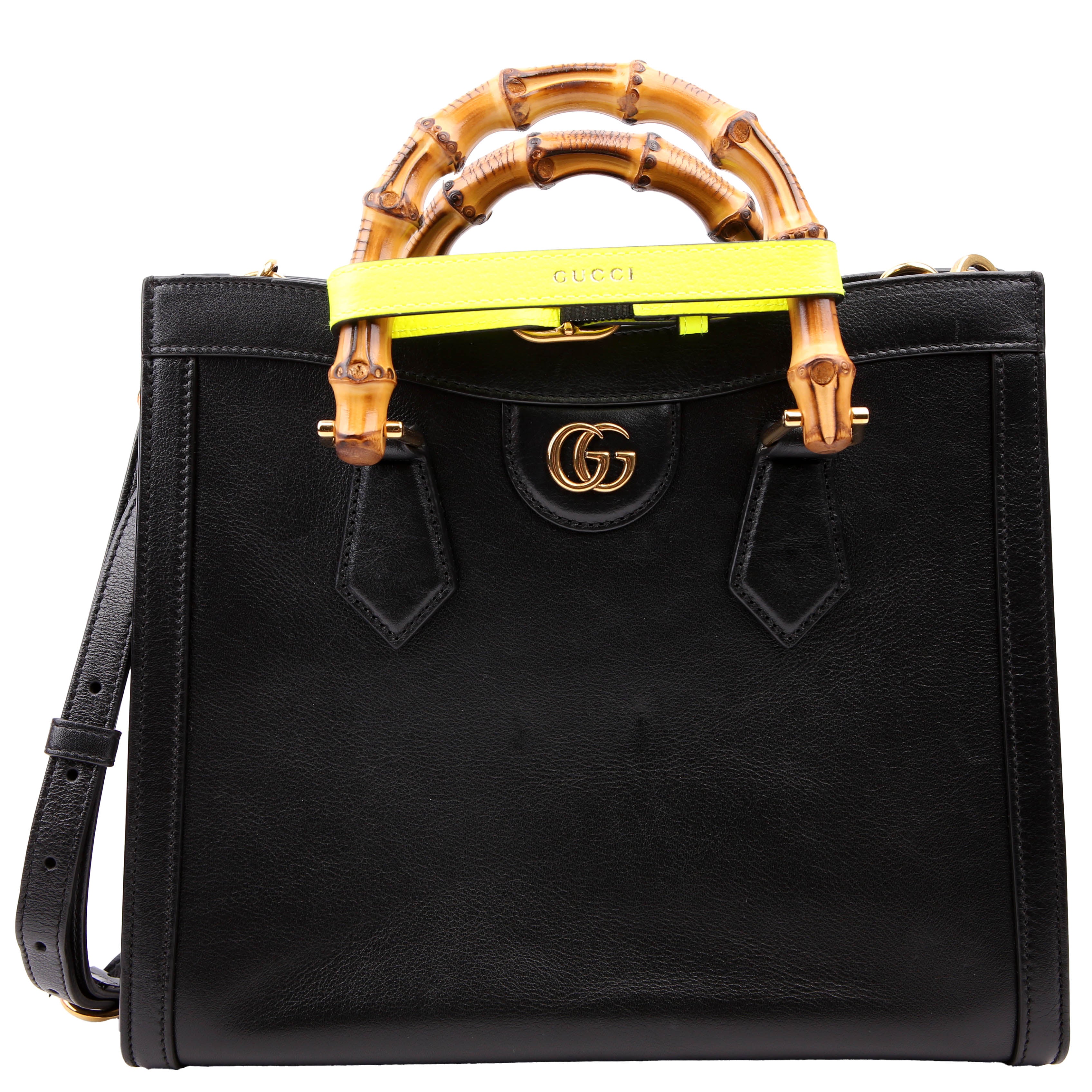 Gucci 660195 Diana Small Leather Tote Black