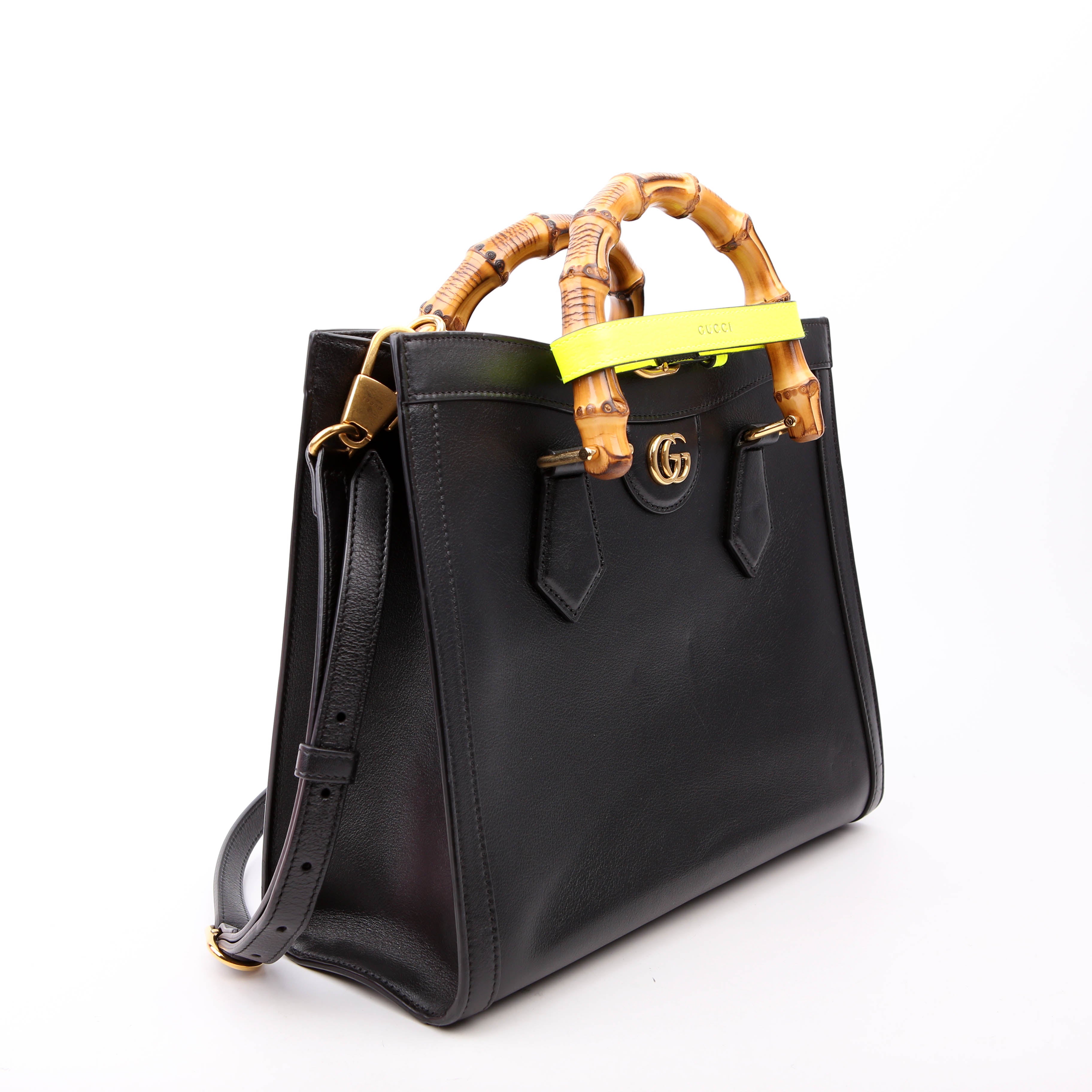 Gucci 660195 Diana Small Leather Tote Black