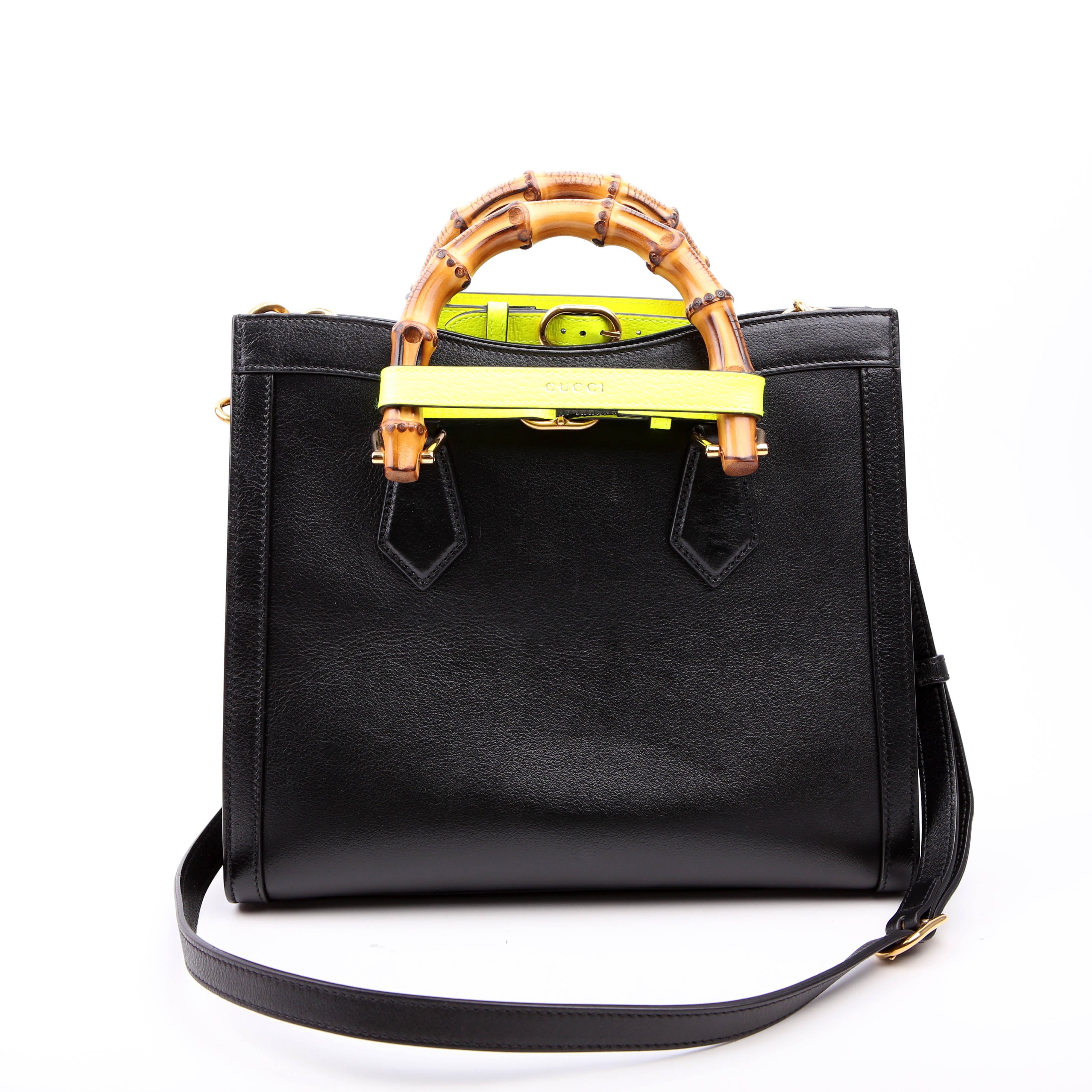 Gucci 660195 Diana Small Leather Tote Black