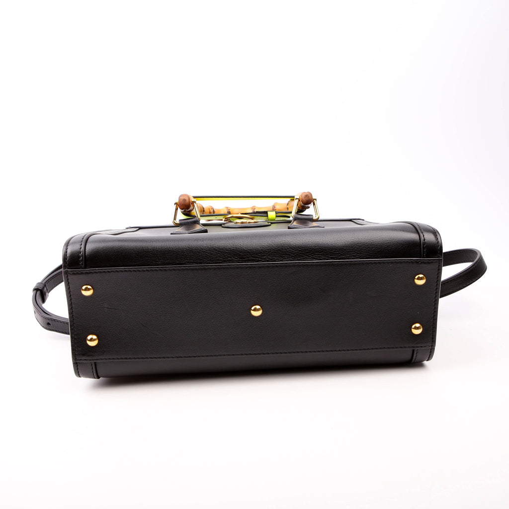 Gucci 660195 Diana Small Leather Tote Black