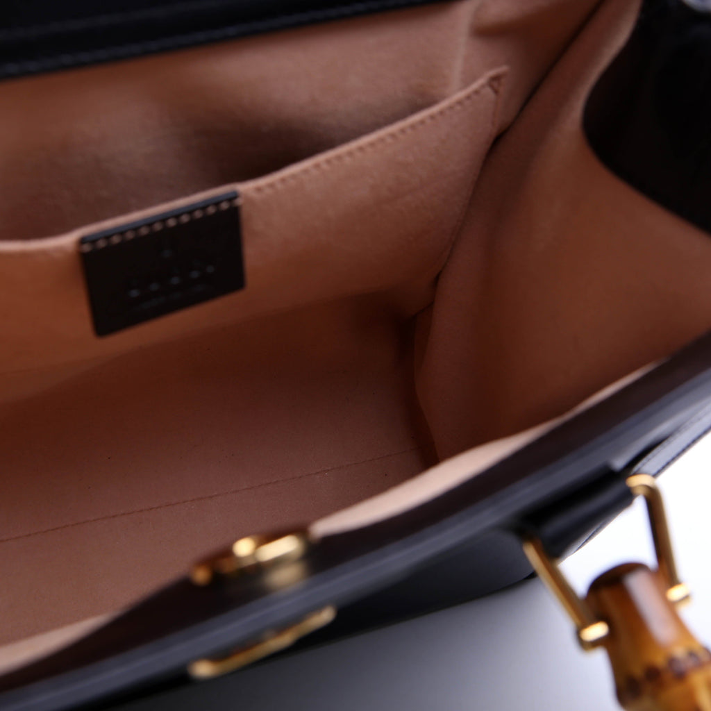 Gucci 660195 Diana Small Leather Tote Black