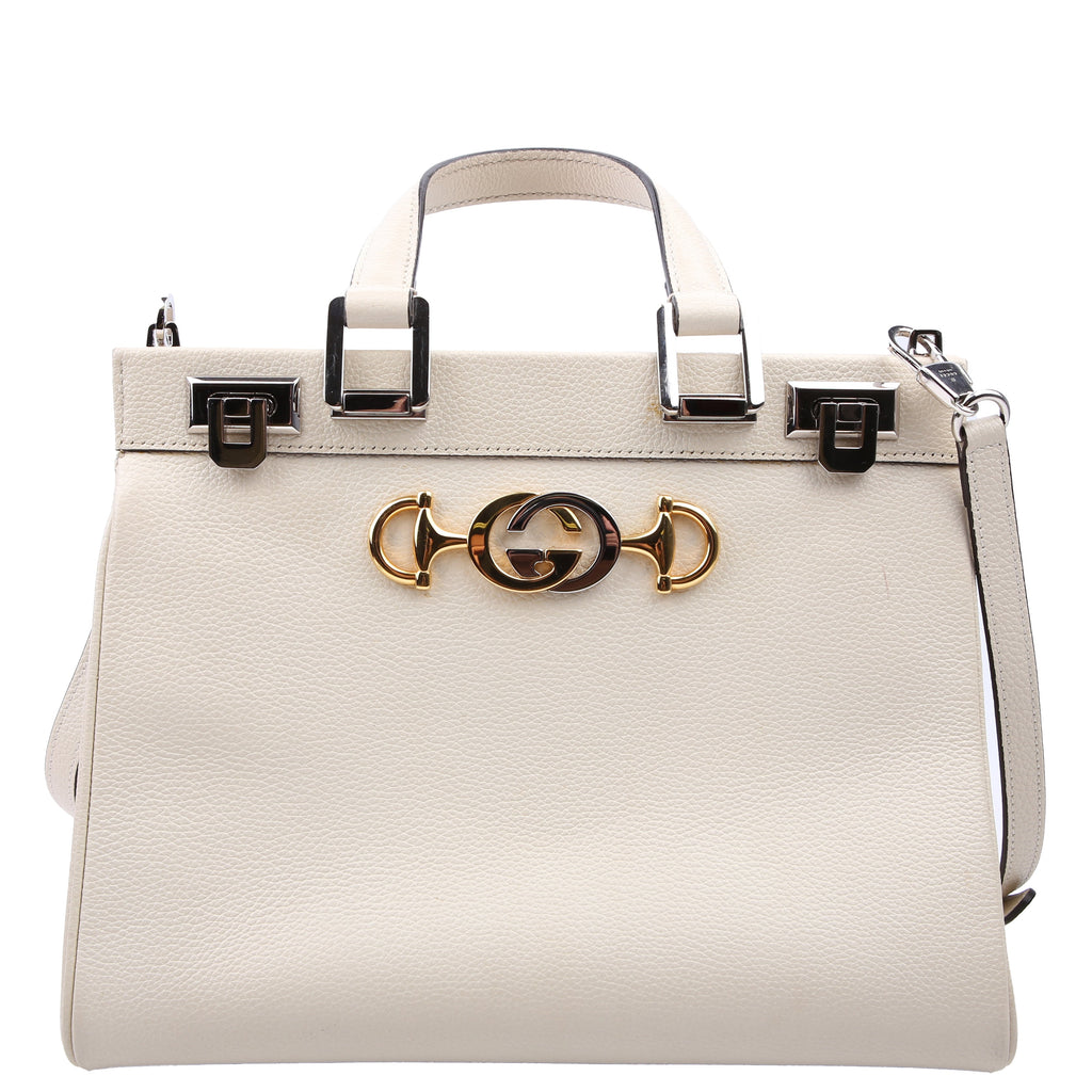 569712 Zumi Top Handle Small White
