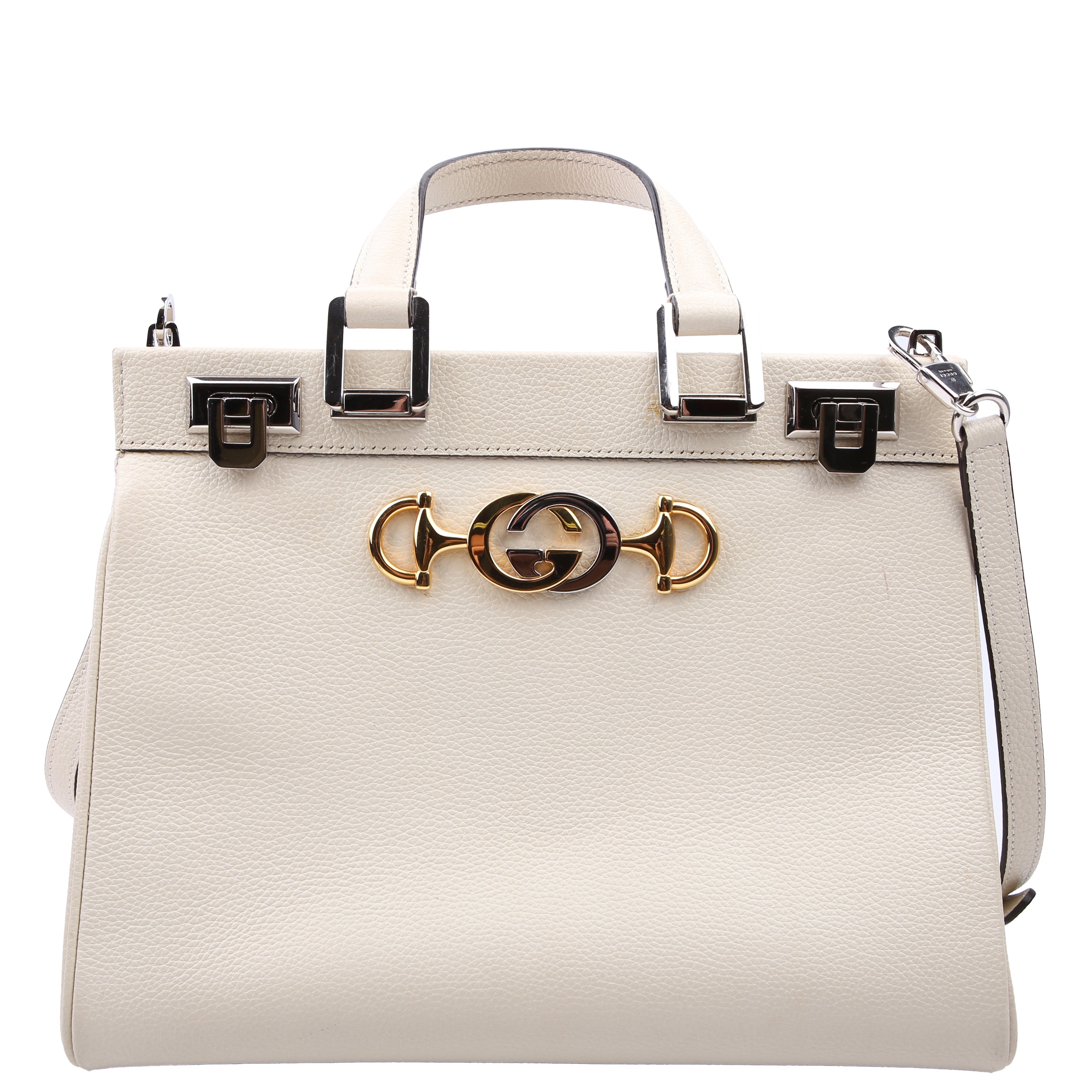 569712 Zumi Top Handle Small White