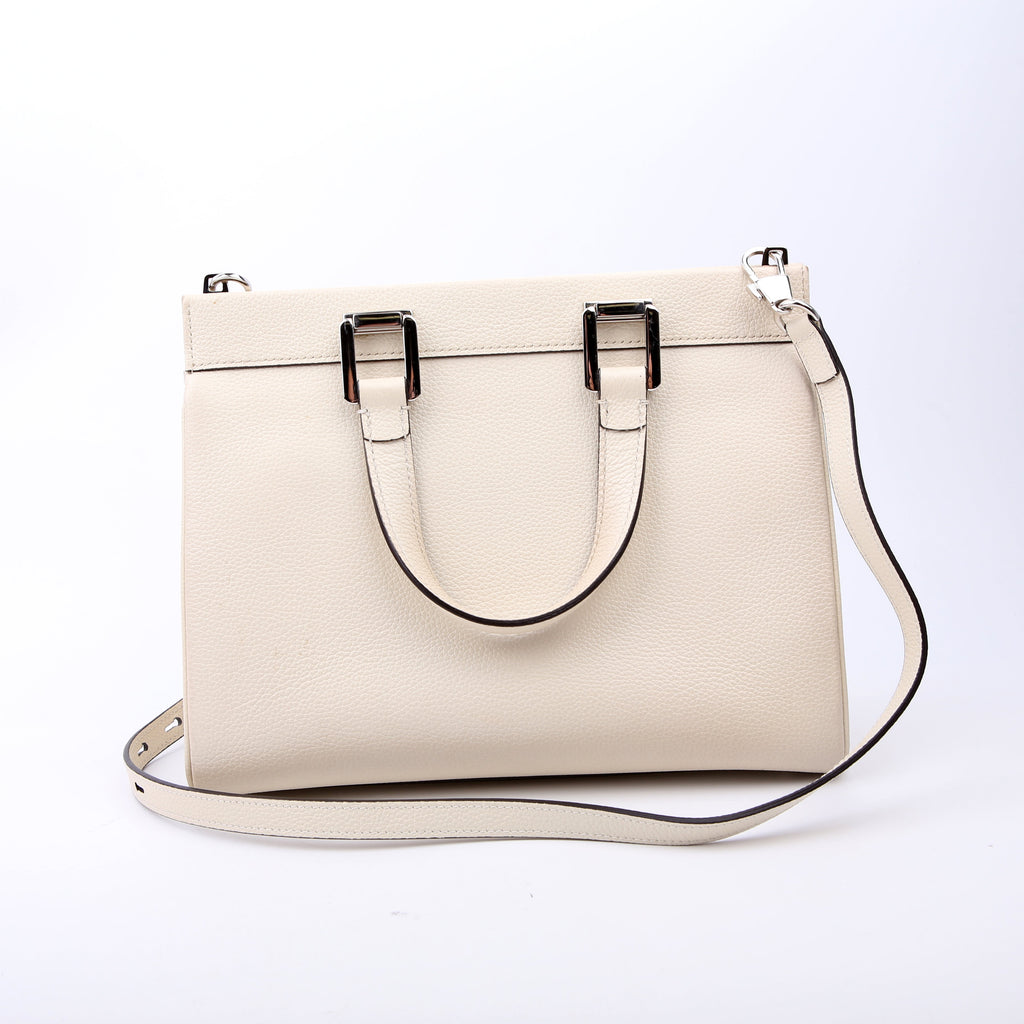 569712 Zumi Top Handle Small White
