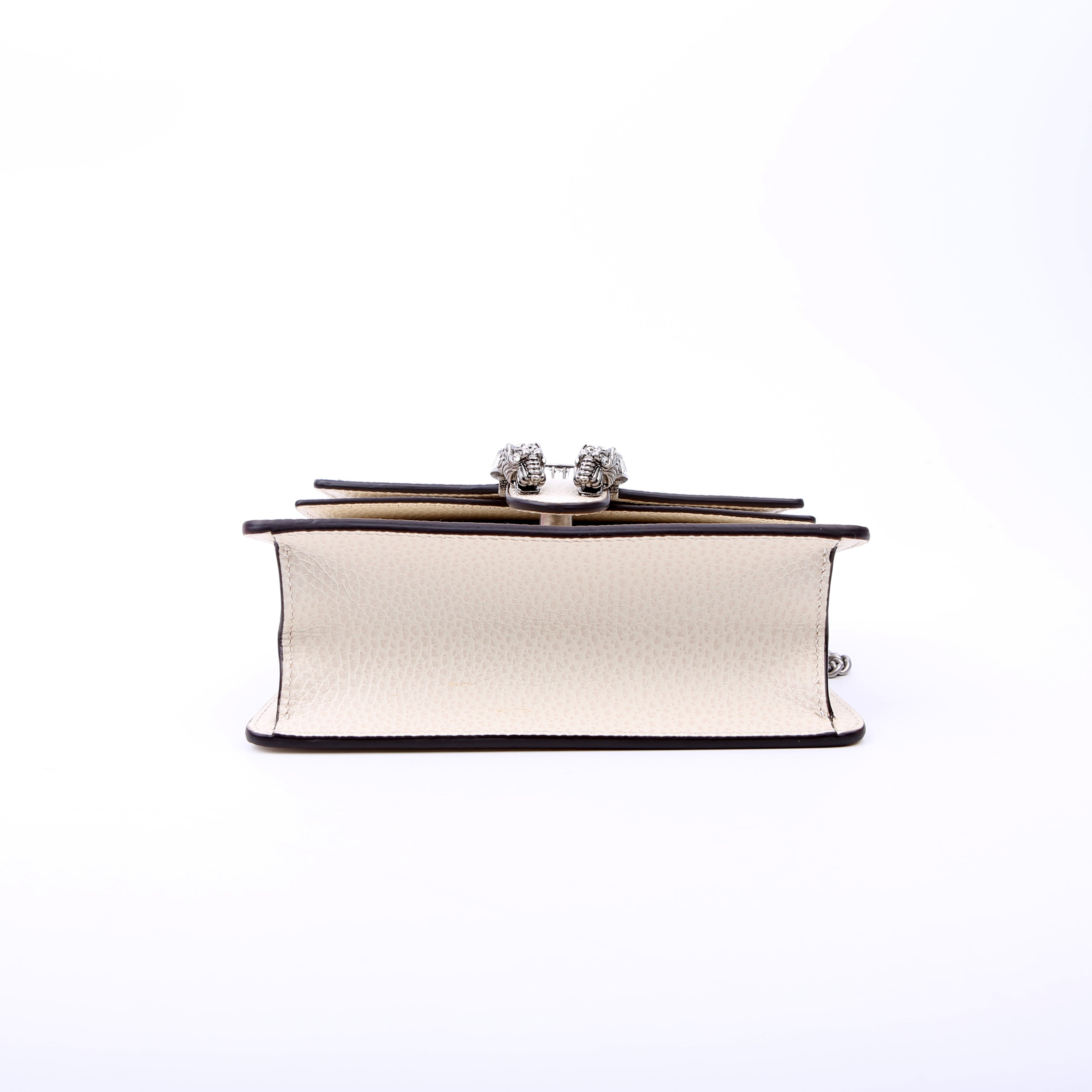 752029 Dionysus Calfskin Top Handle Mini White