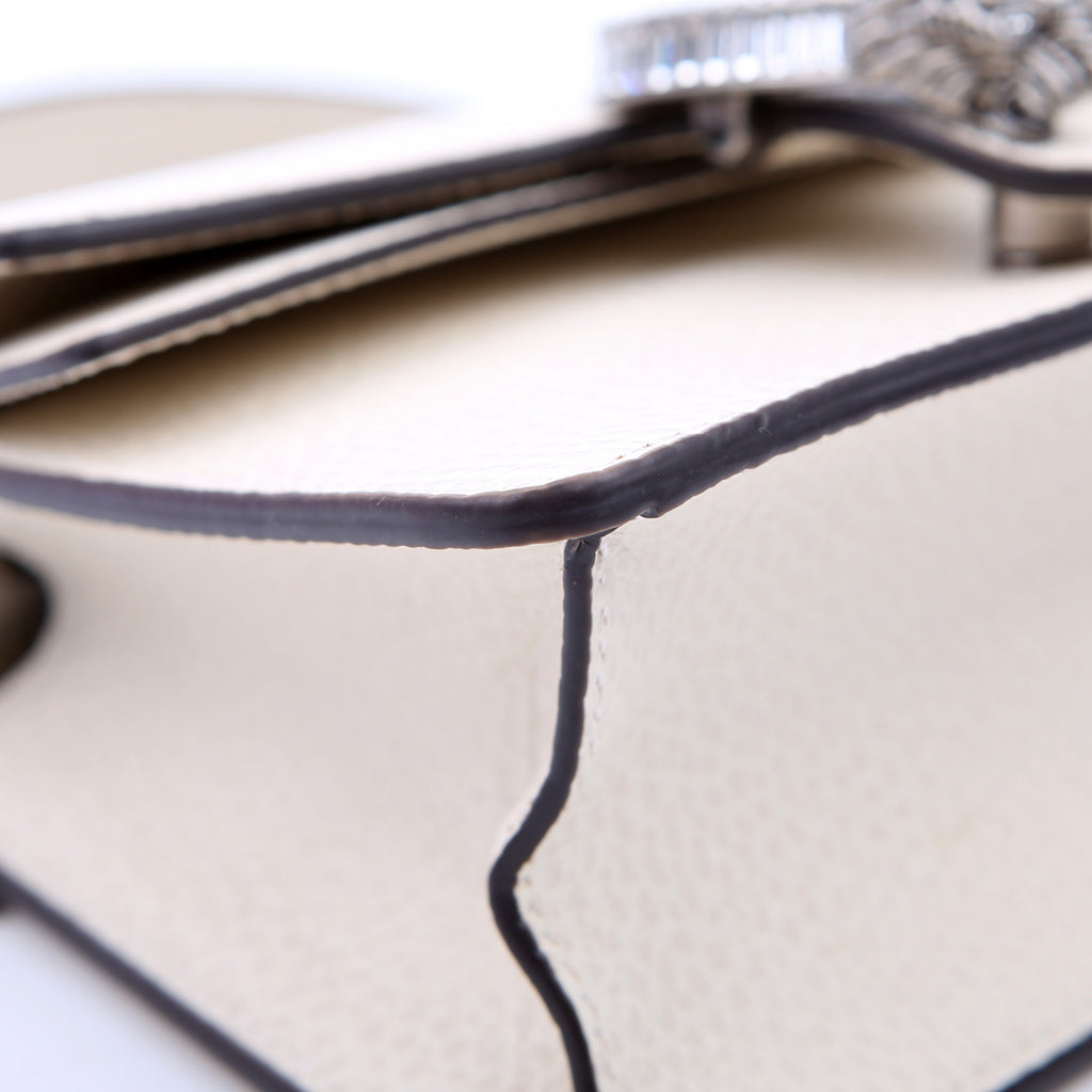 752029 Dionysus Calfskin Top Handle Mini White