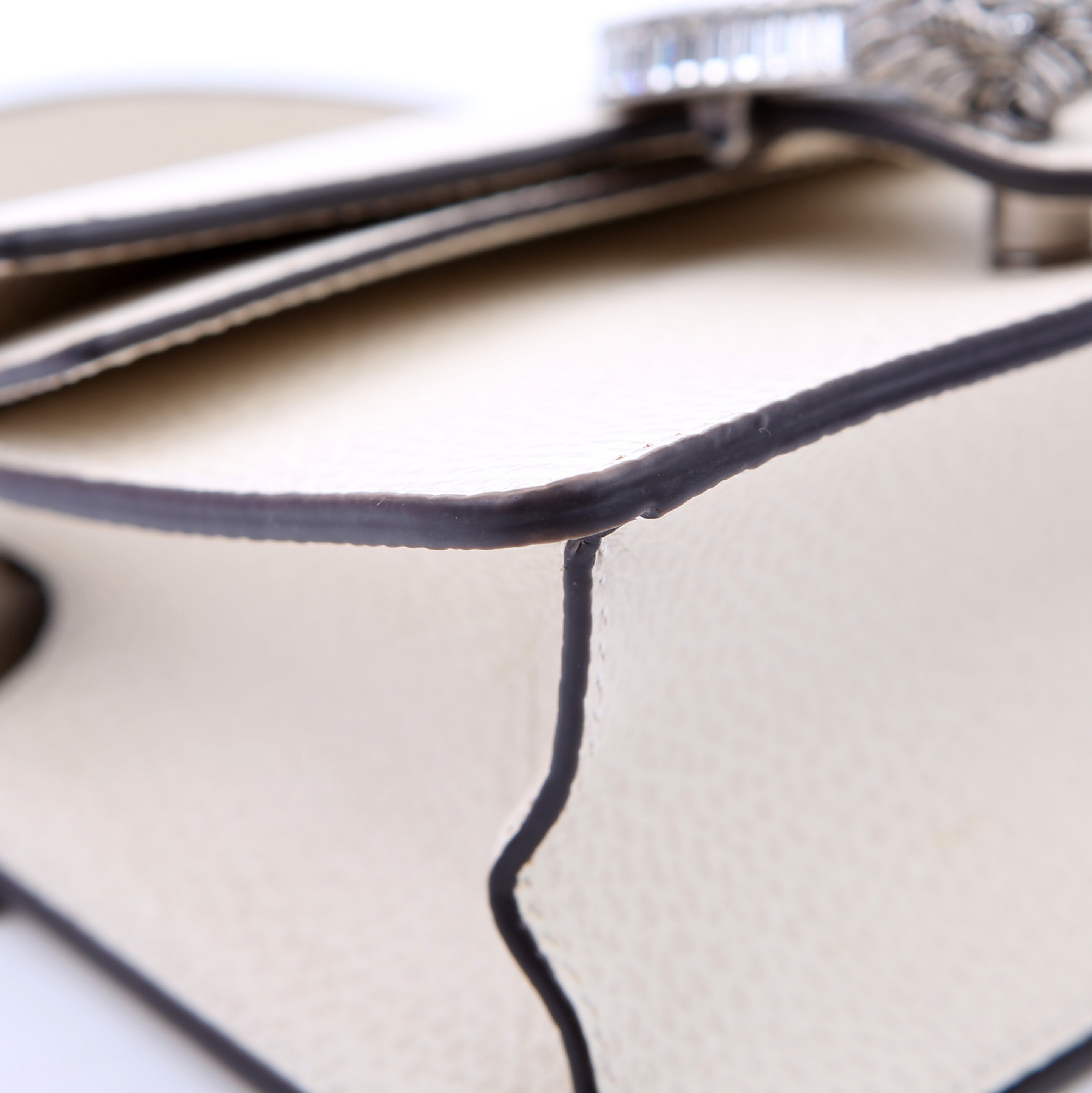 752029 Dionysus Calfskin Top Handle Mini White