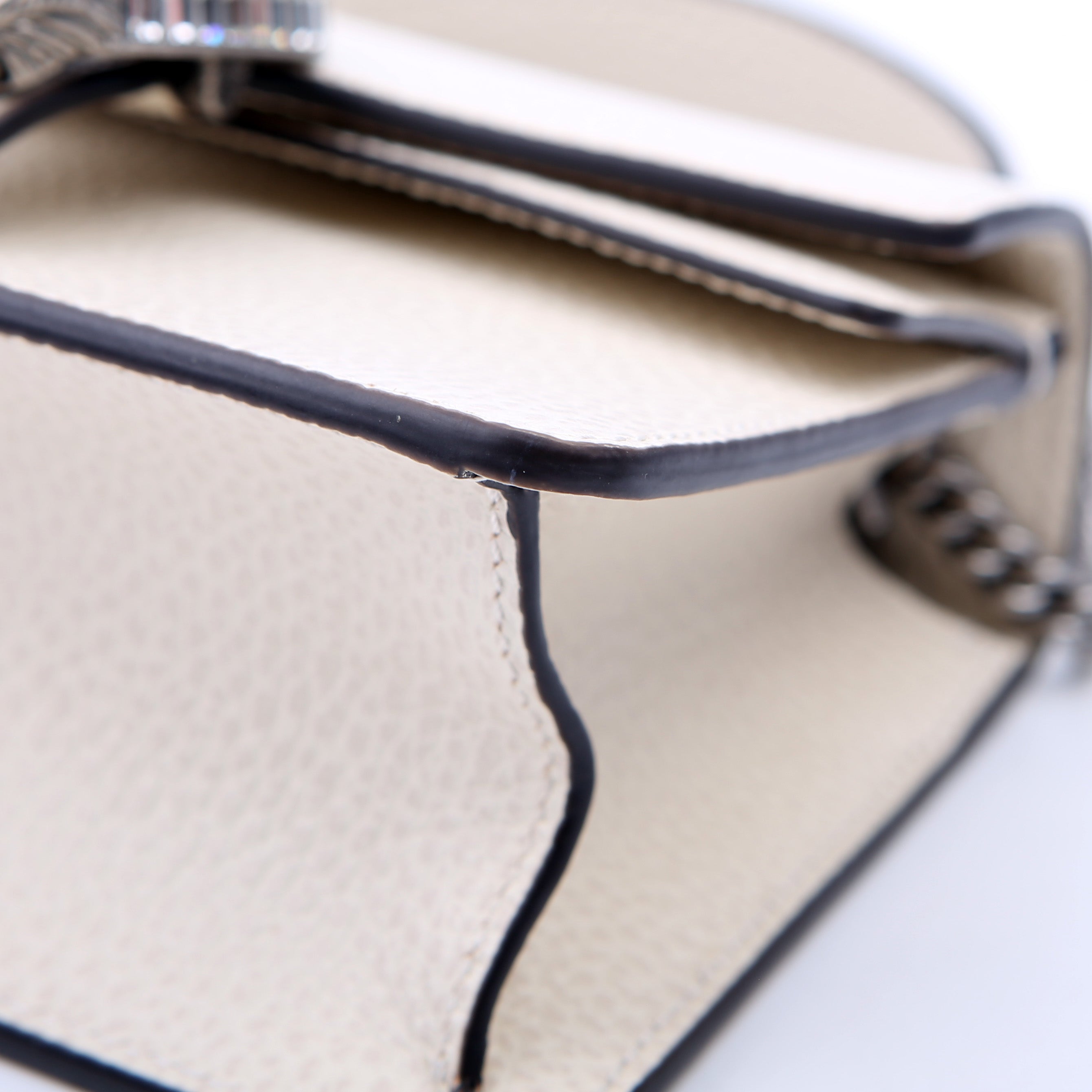 752029 Dionysus Calfskin Top Handle Mini White
