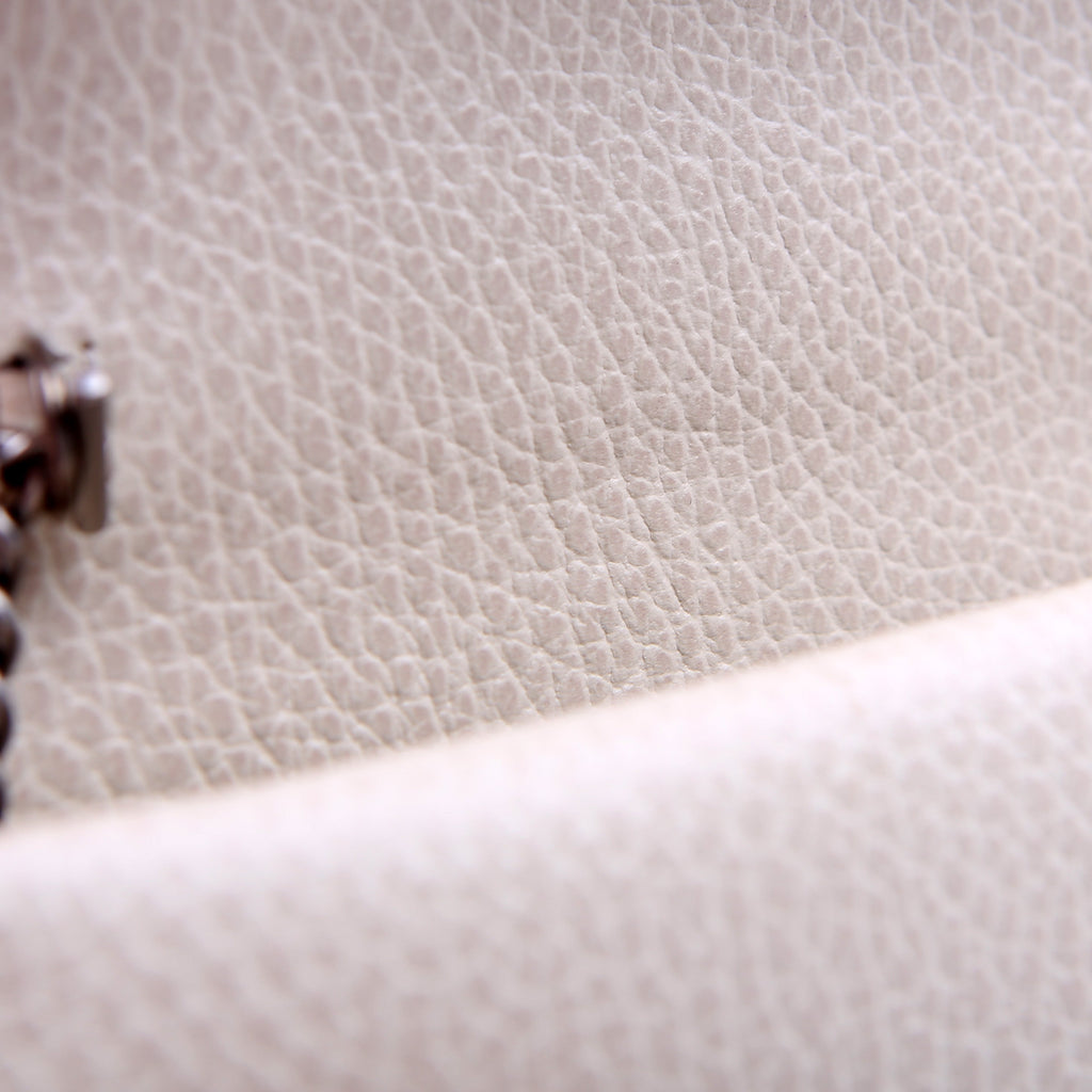 752029 Dionysus Calfskin Top Handle Mini White