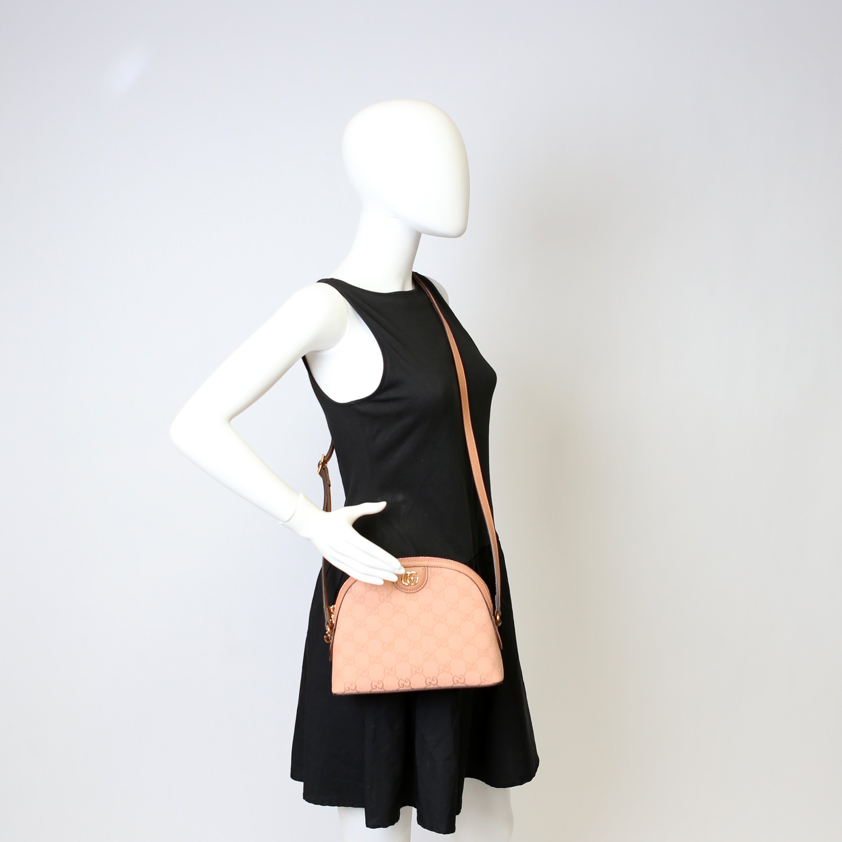 499621 Ophidia GG Small Crossbody Pink
