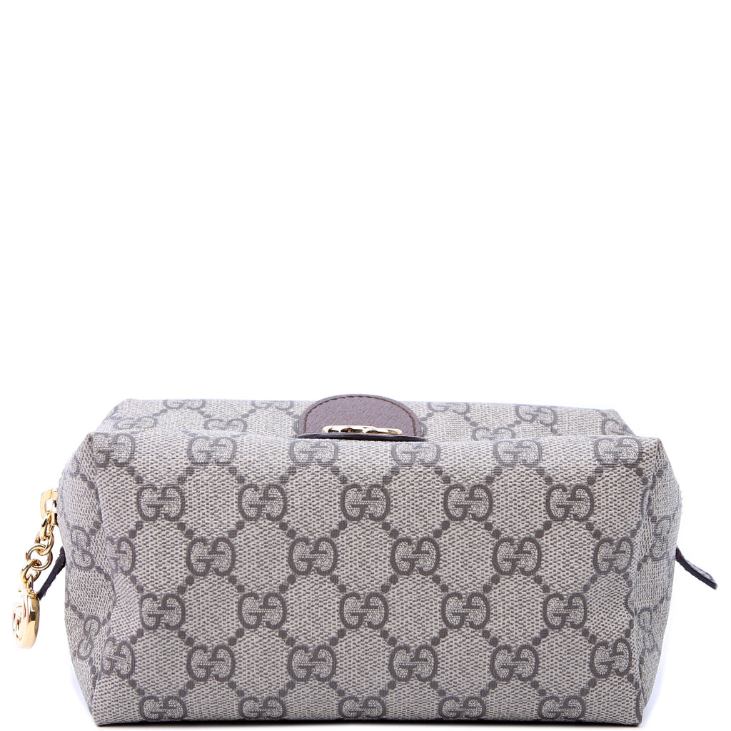 548393 Ophidia GG Cosmetic Case Tan