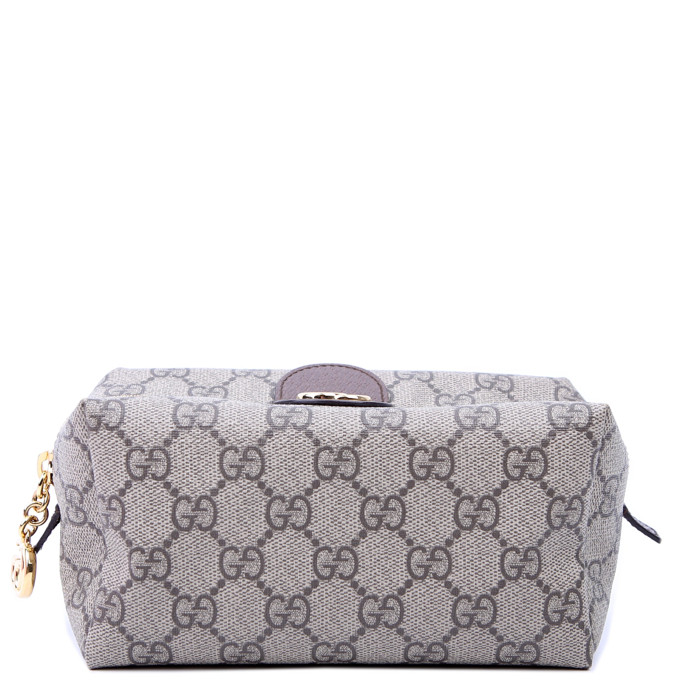 548393 Ophidia GG Cosmetic Case Tan