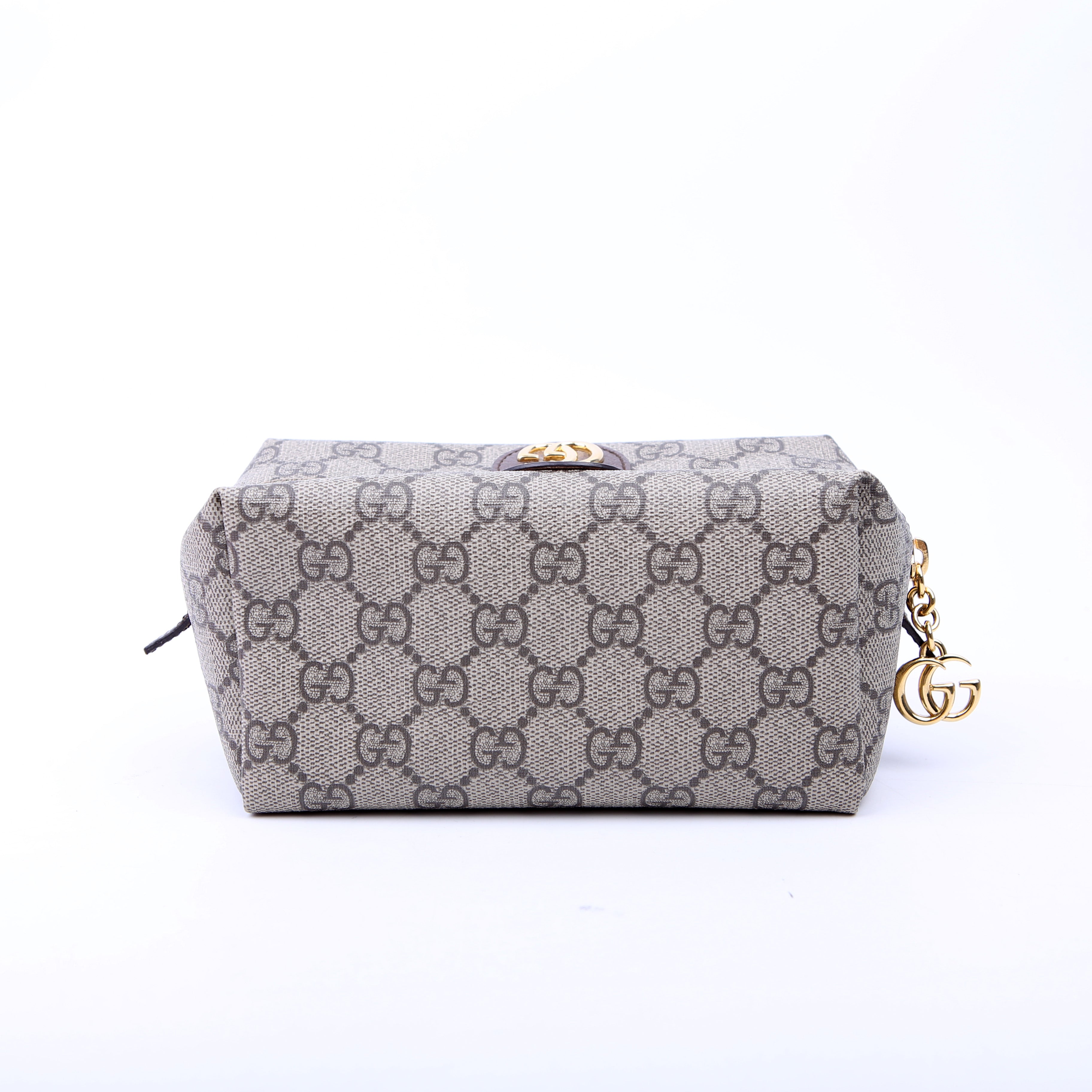 548393 Ophidia GG Cosmetic Case Tan