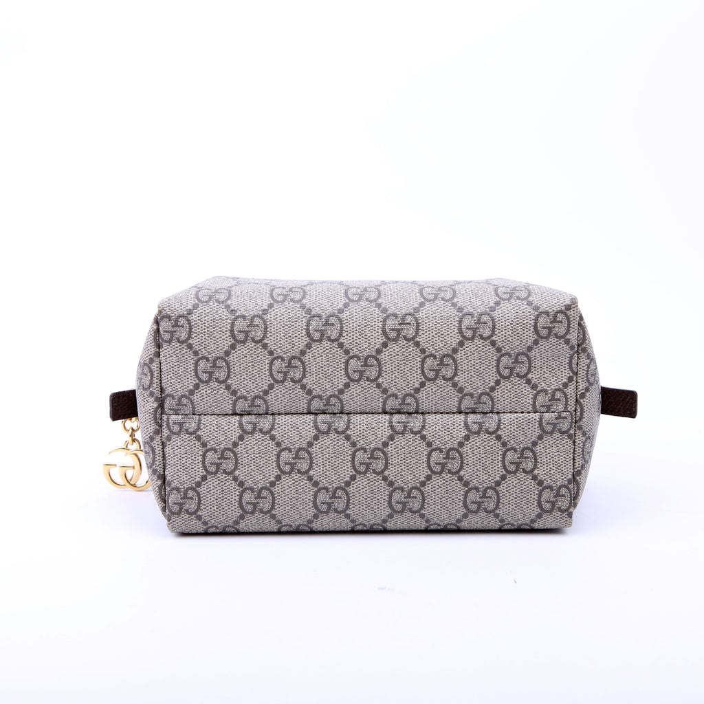 548393 Ophidia GG Cosmetic Case Tan