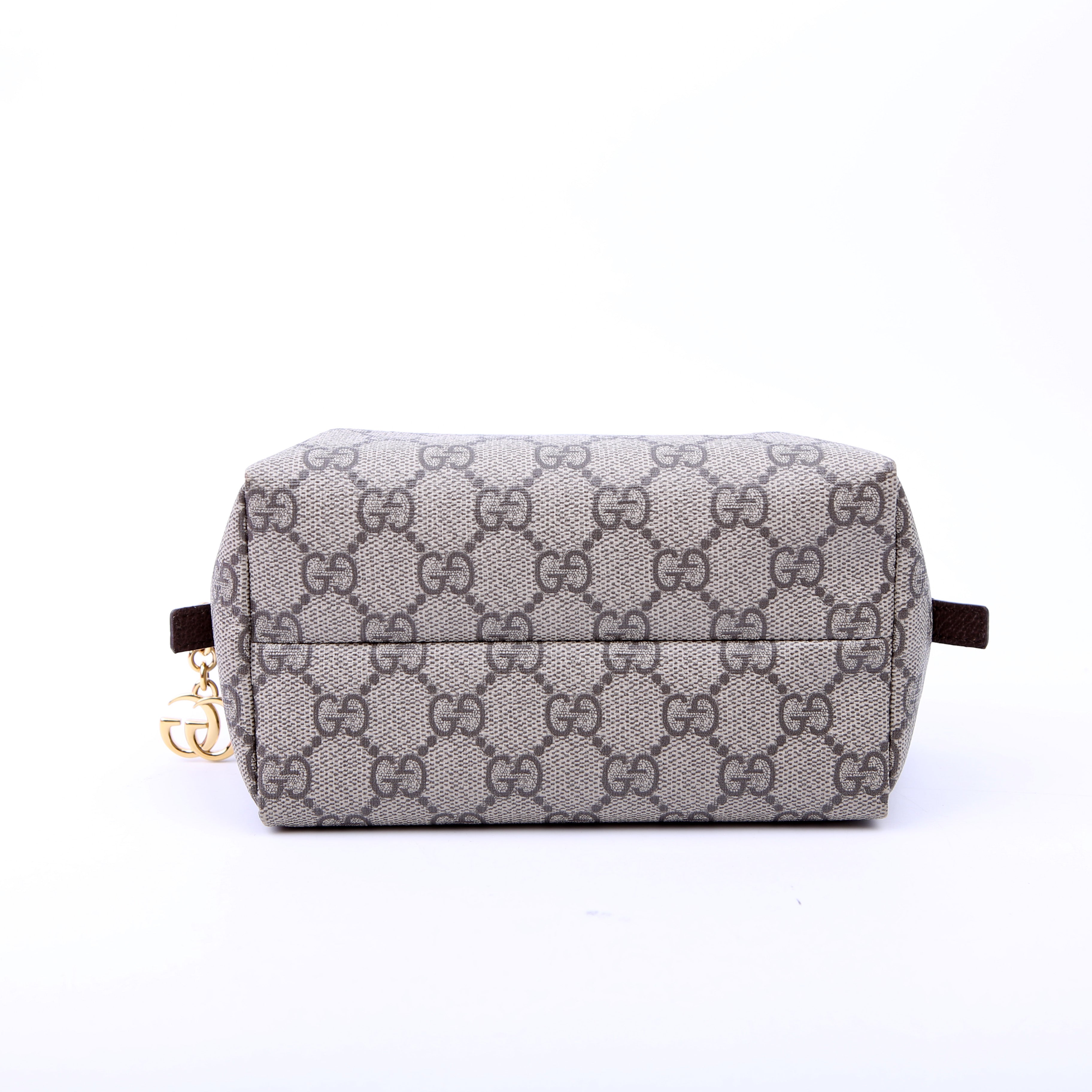 548393 Ophidia GG Cosmetic Case Tan