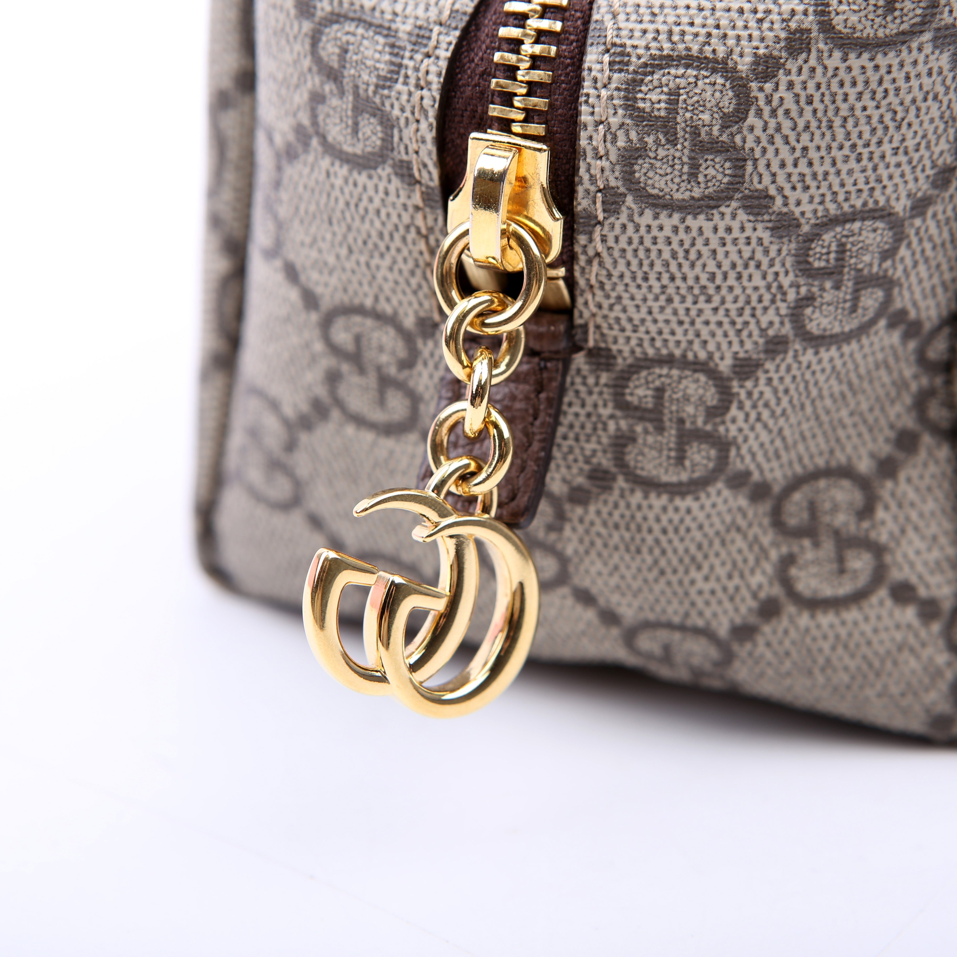 548393 Ophidia GG Cosmetic Case Tan