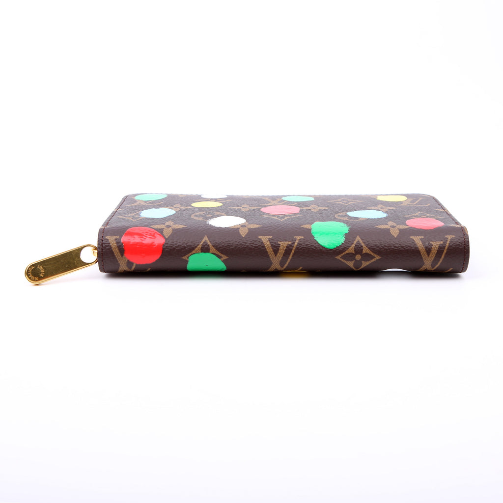 Zippy Wallet Monogram Painted Dots Multicolor