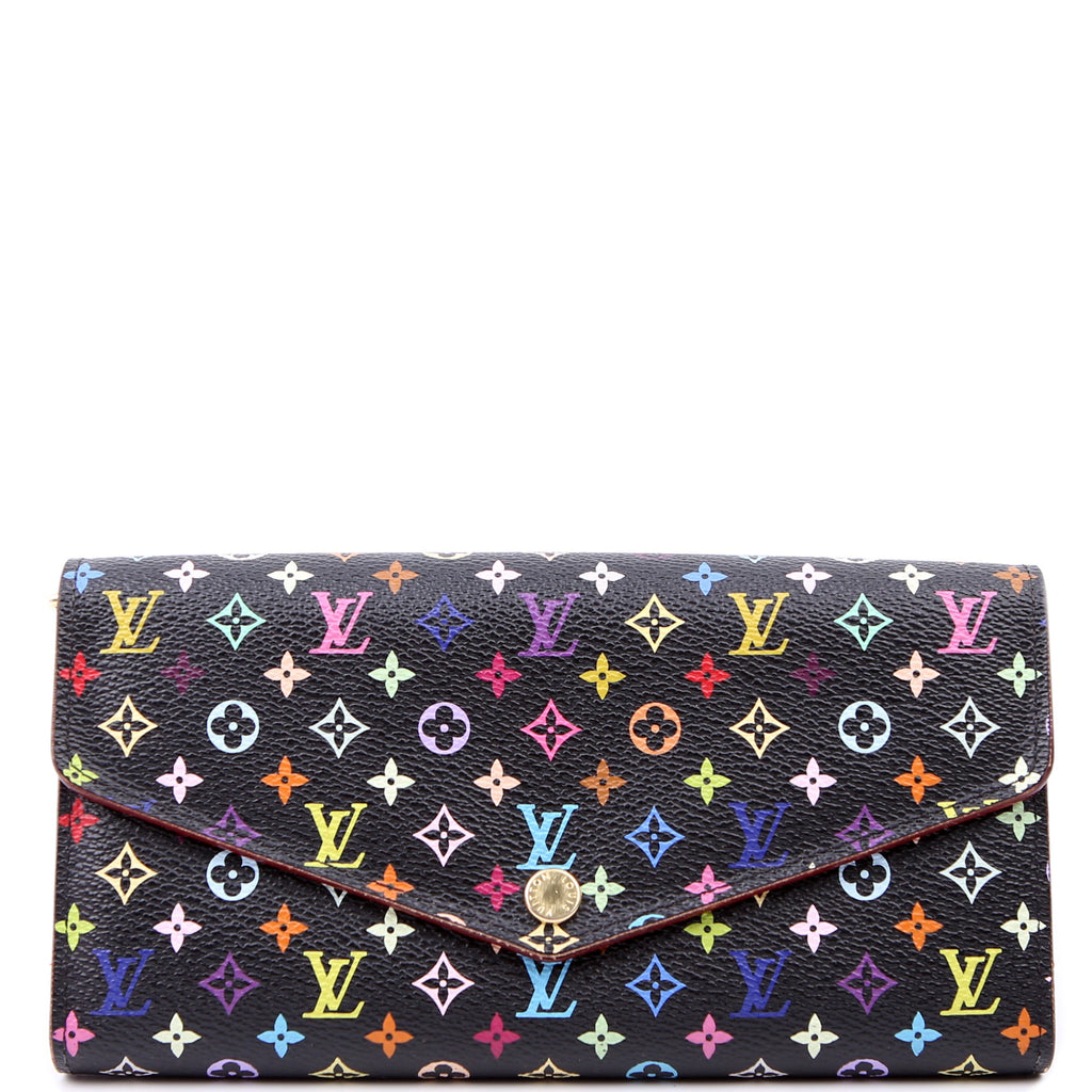Sarah Wallet NM Multicolor Monogram Black
